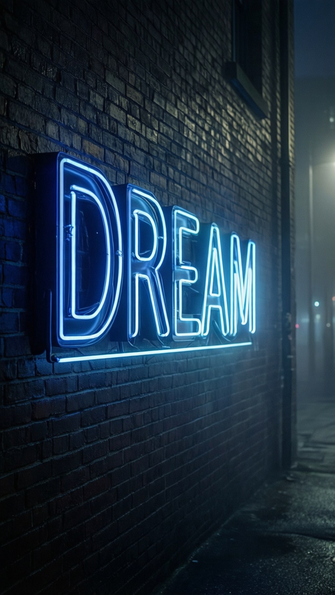 Синяя вывеска Dream Шпалери