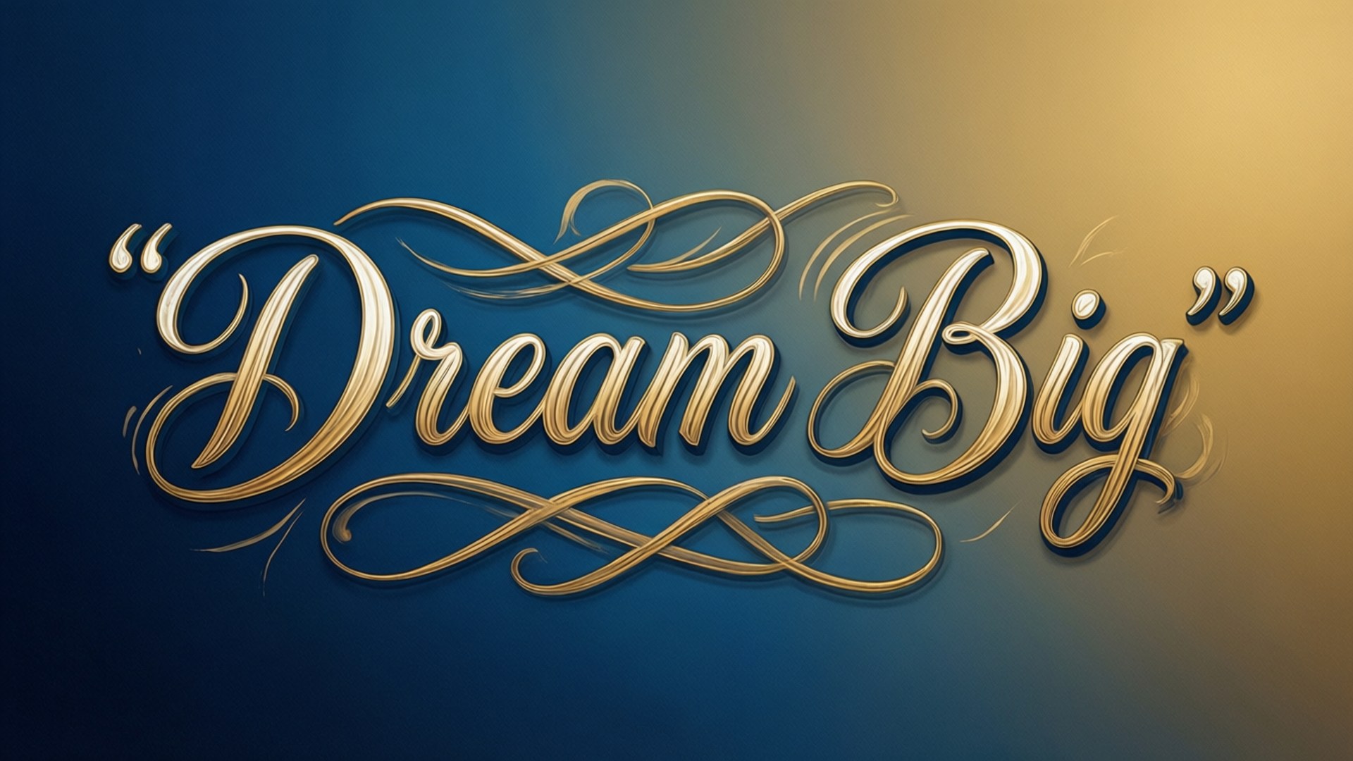 Dream Big Каліграфия Шпалери