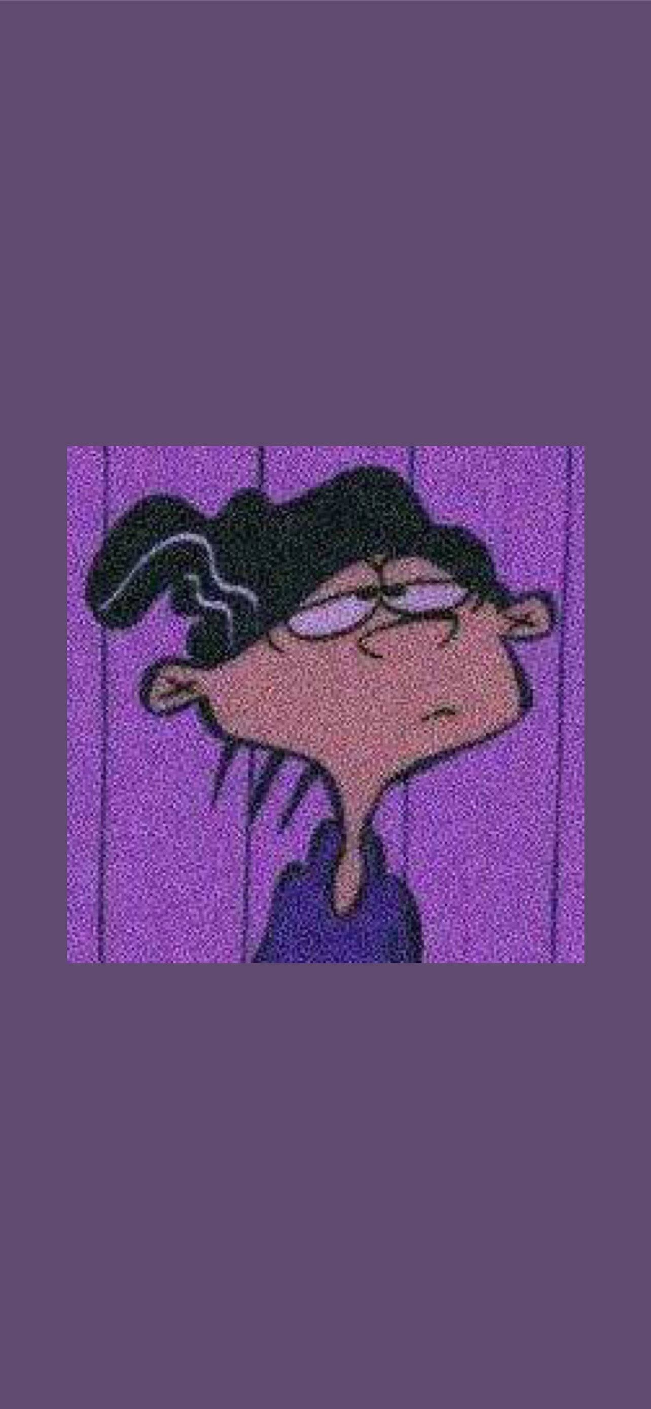 Ed Edd n Eddy Фіолетова естетика Шпалери