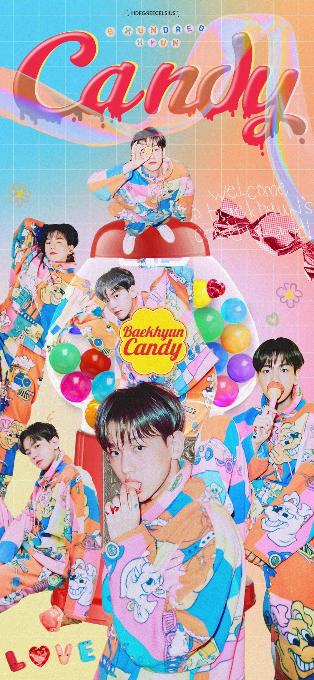 EXO Бэкхён Candy Шпалери