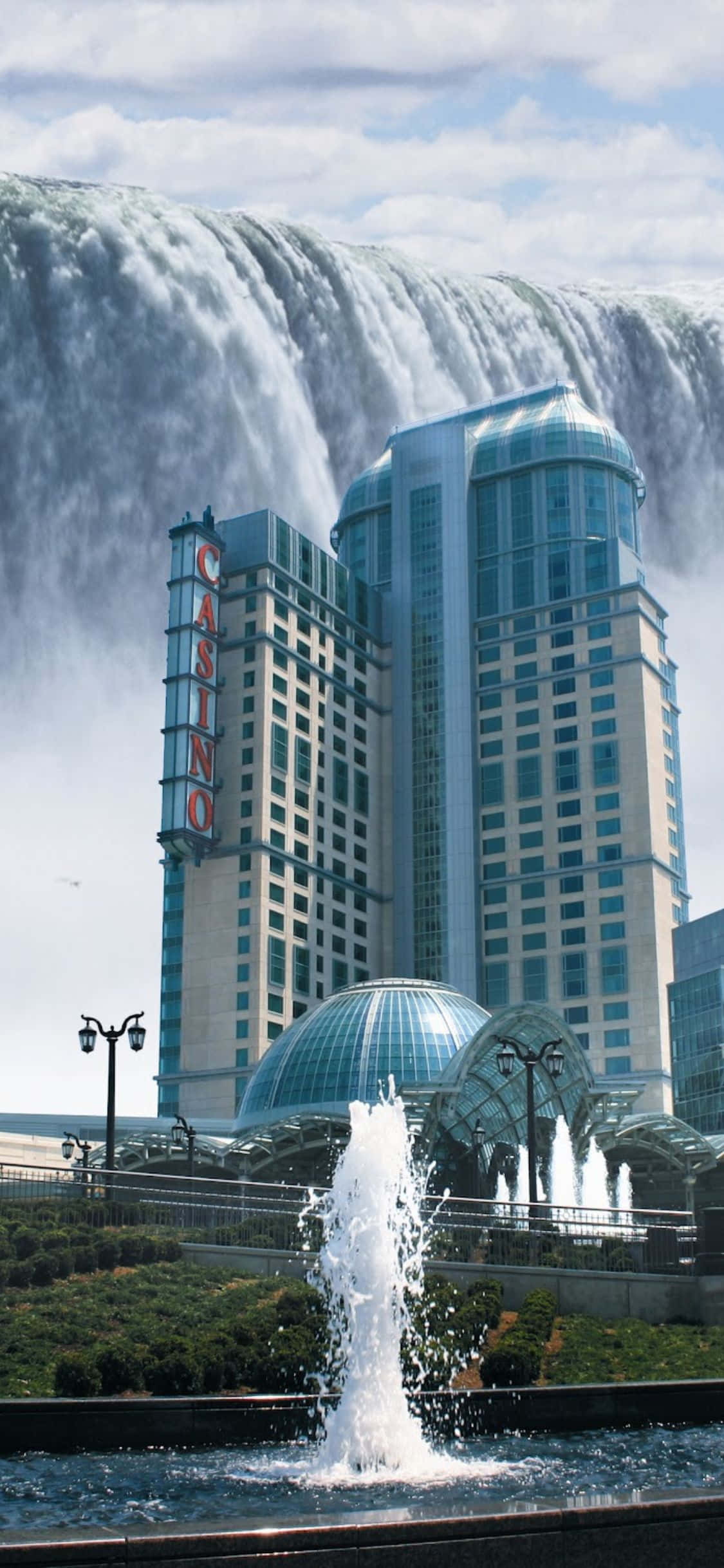 Fallsview Casino Resort iPhone X Niagara Falls Background Шпалери
