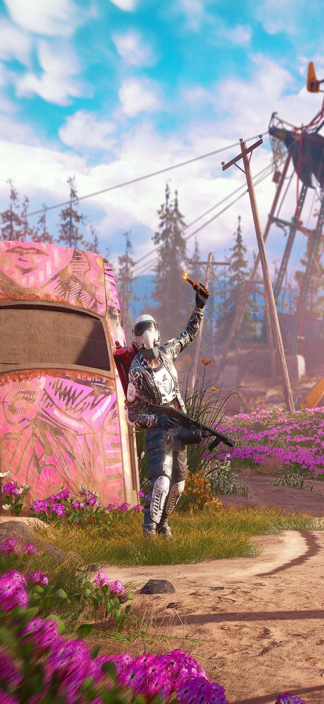 Совершите смелый прыжок в Far Cry 3 на вашем iPhone X! Шпалери