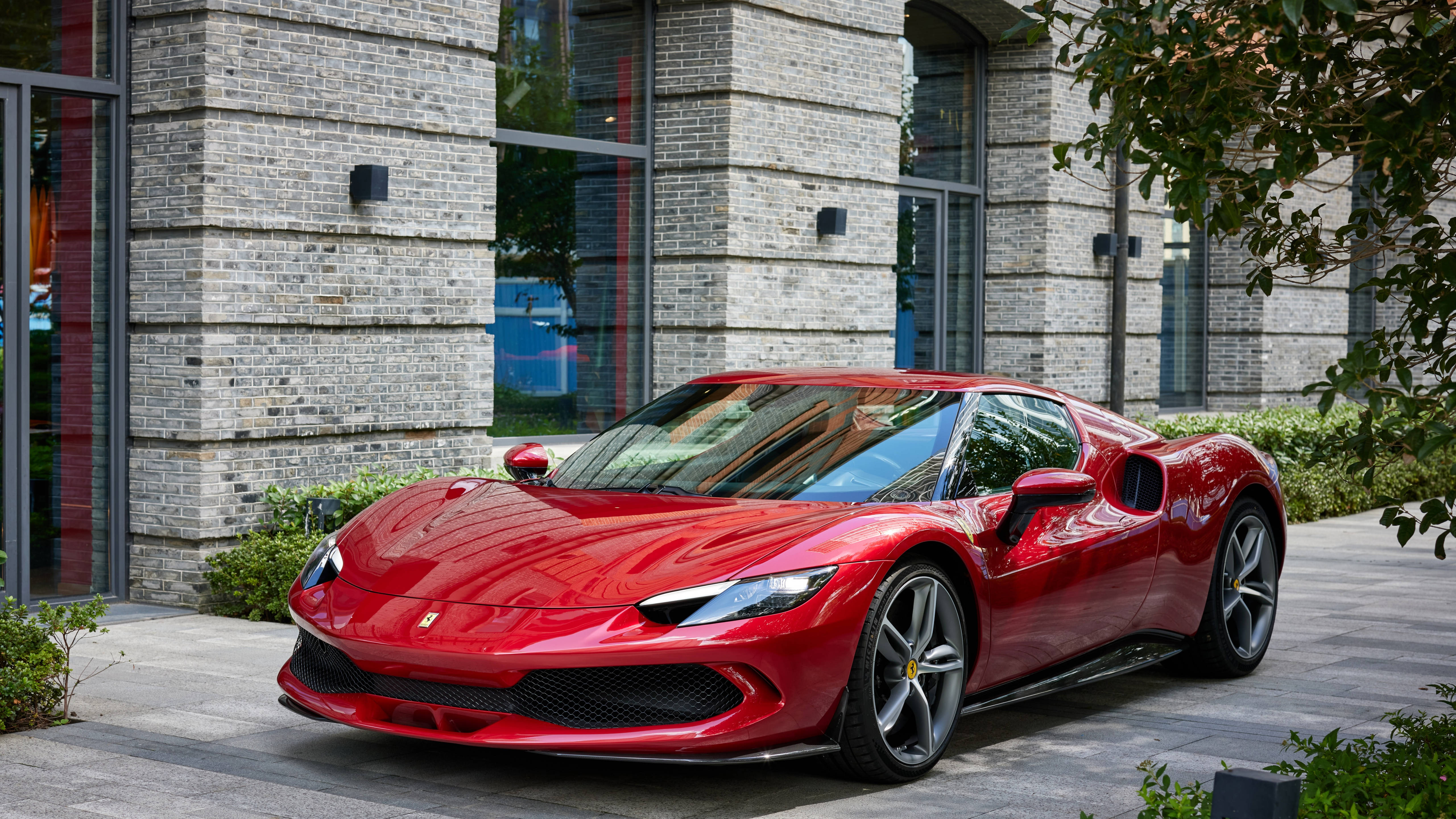 Ferrari 296 GTB 4K ноутбук автомобіль Шпалери