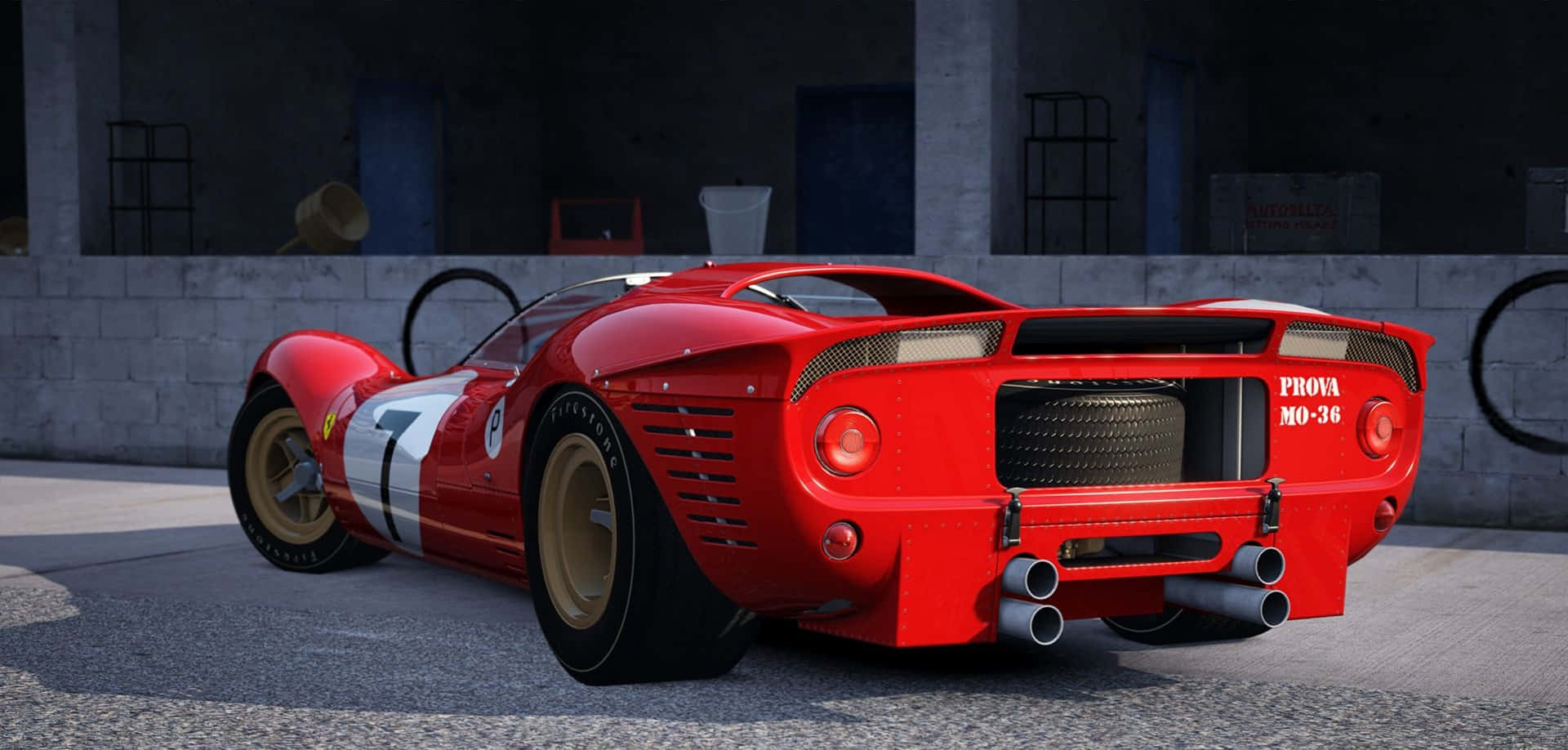 Ferrari 330 з чотирма вихлопними трубами Шпалери