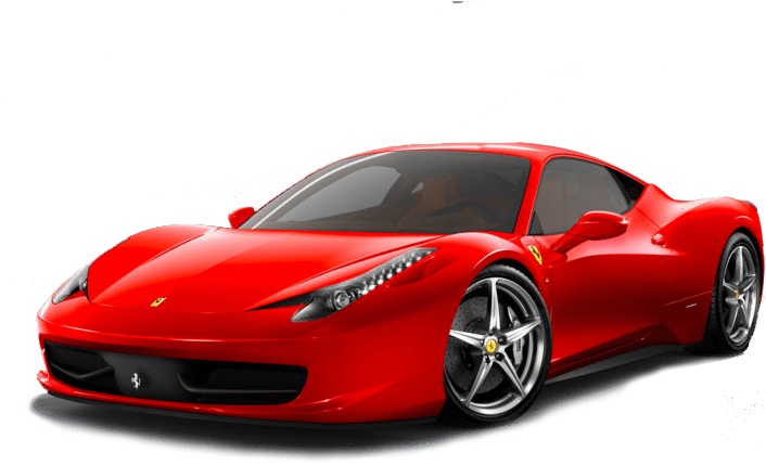 Червоний Ferrari 458 Italia збоку Шпалери