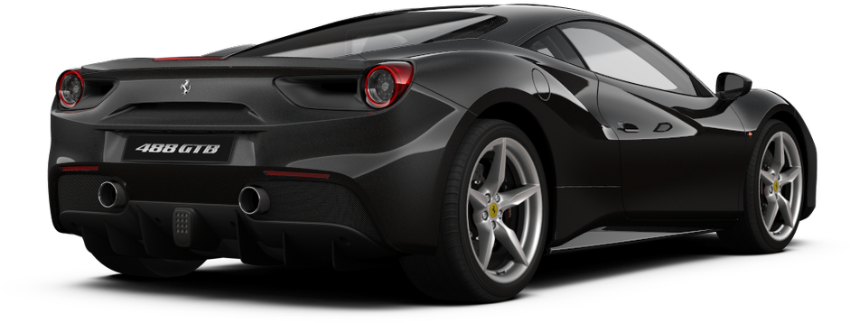 Ferrari 488 GTB вид ззади Шпалери