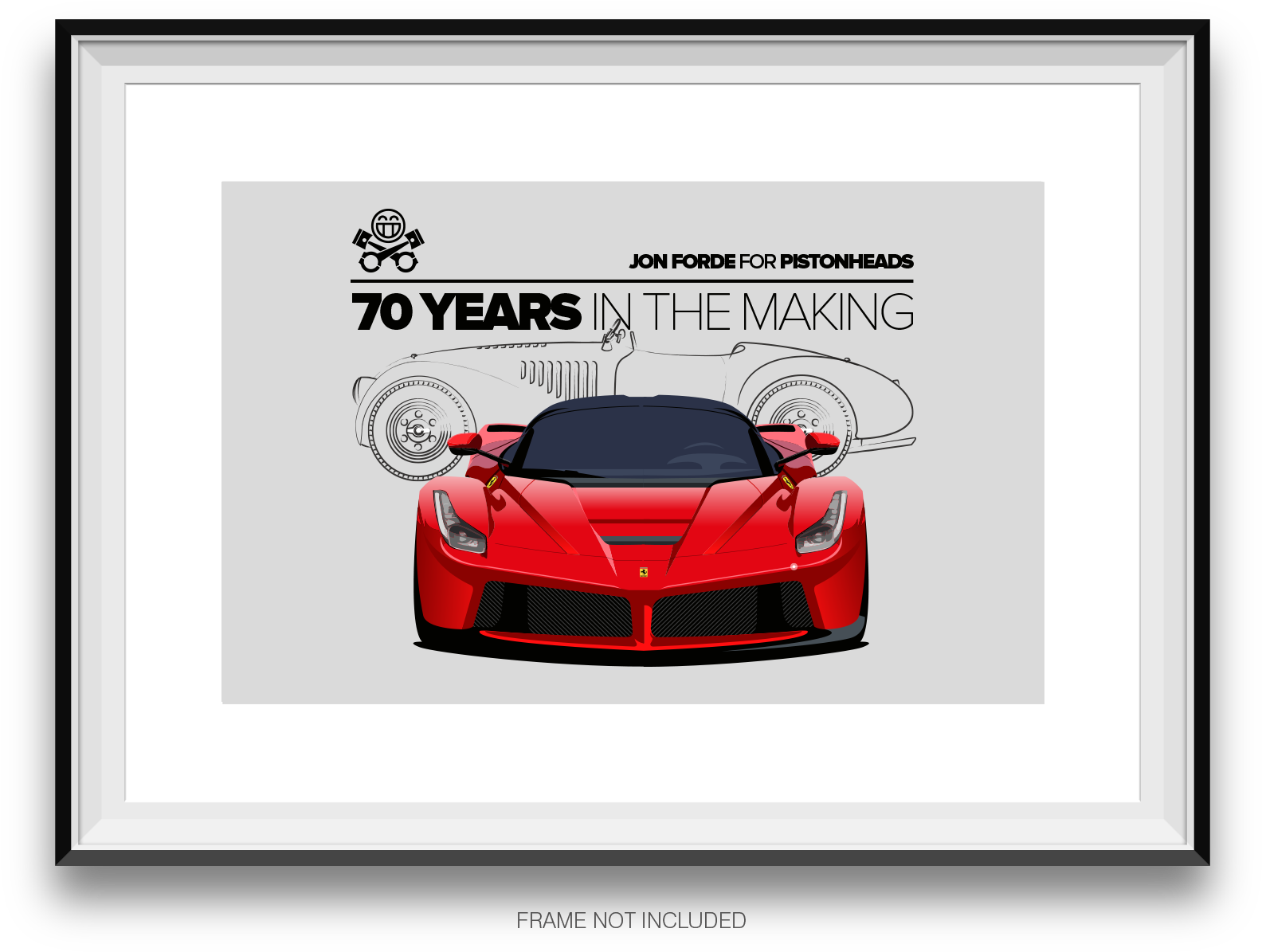 Ferrari 70 років в творении художника Шпалери