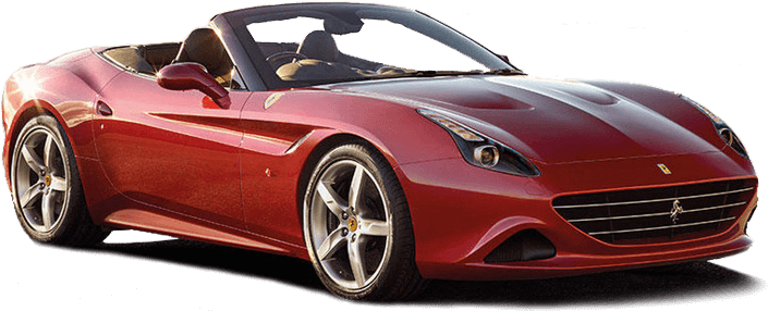 Червоний спортивний кабріолет Ferrari Шпалери