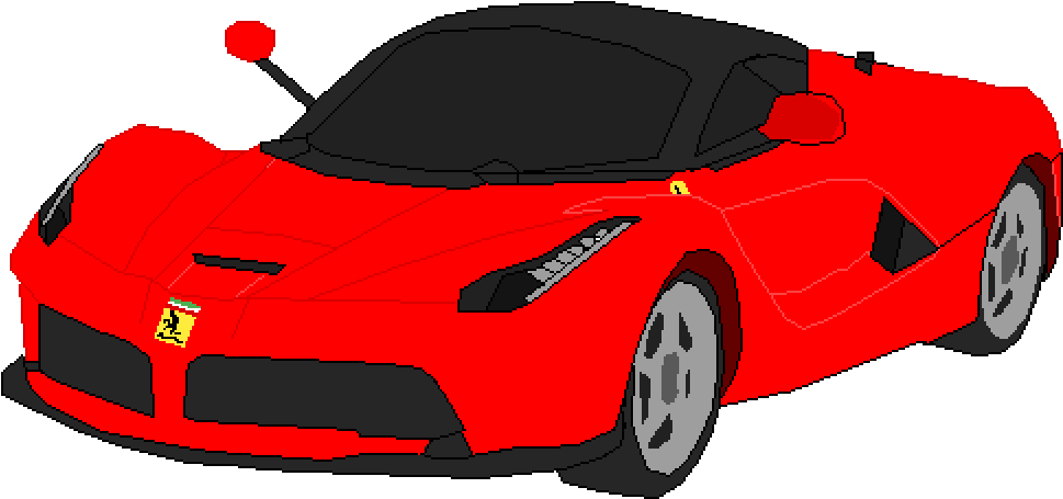 Ілюстрация червоного спортивного автомобіля Ferrari Шпалери