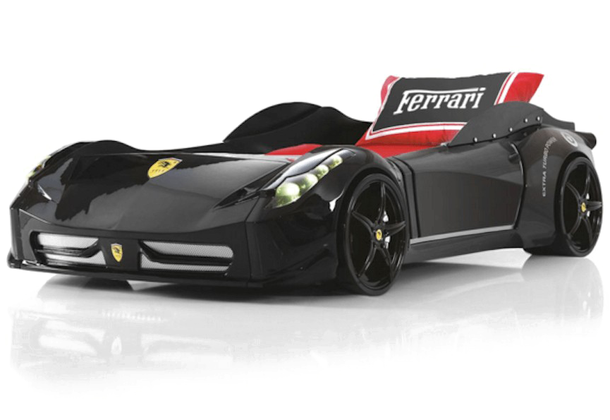 Чорний концепт-кар Ferrari для гонок Шпалери