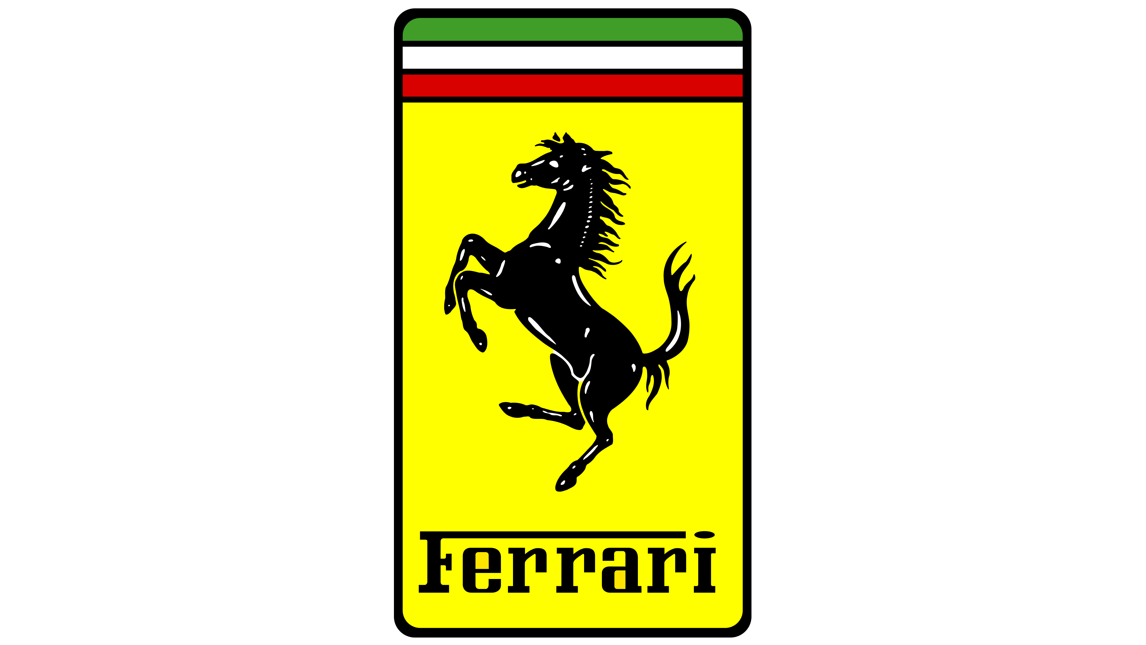 Ferrari Logo с Гарцующим Конем Шпалери
