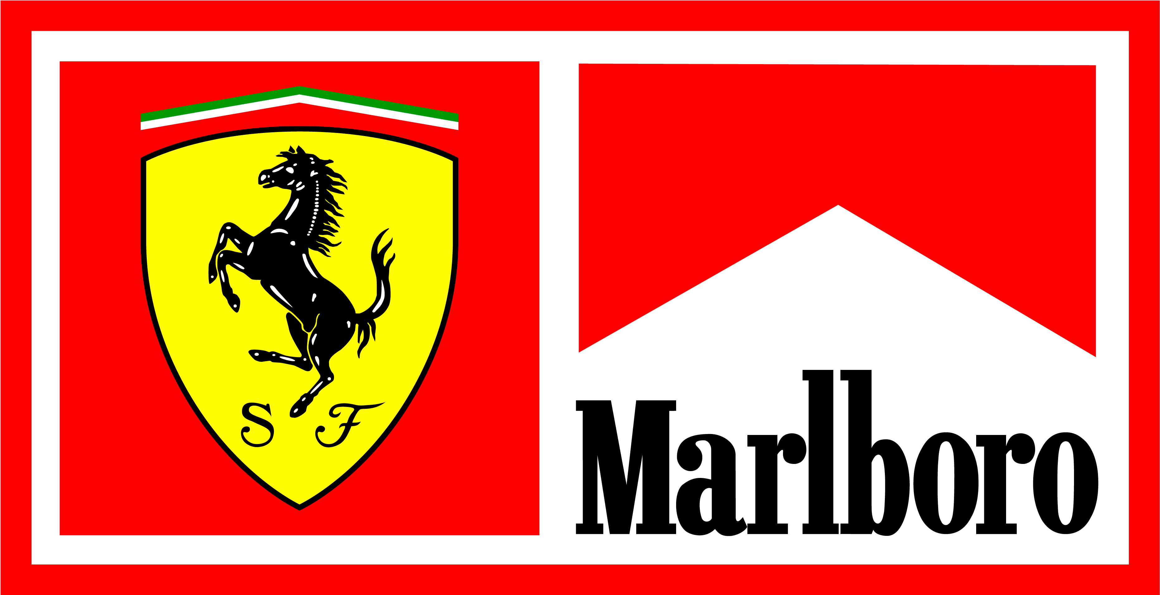 Логотипи Ferrari та Marlboro Шпалери