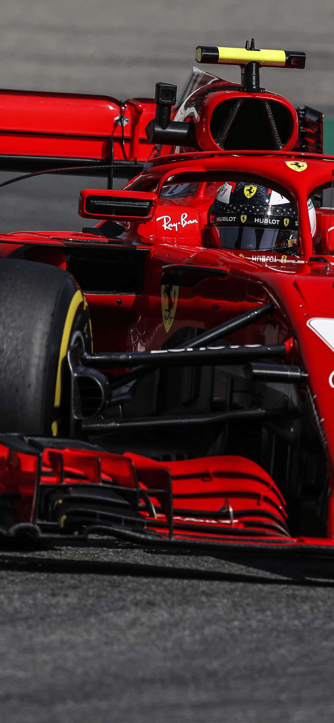 Ferrari SF71H iPhone Xs F1 2018 фон Шпалери