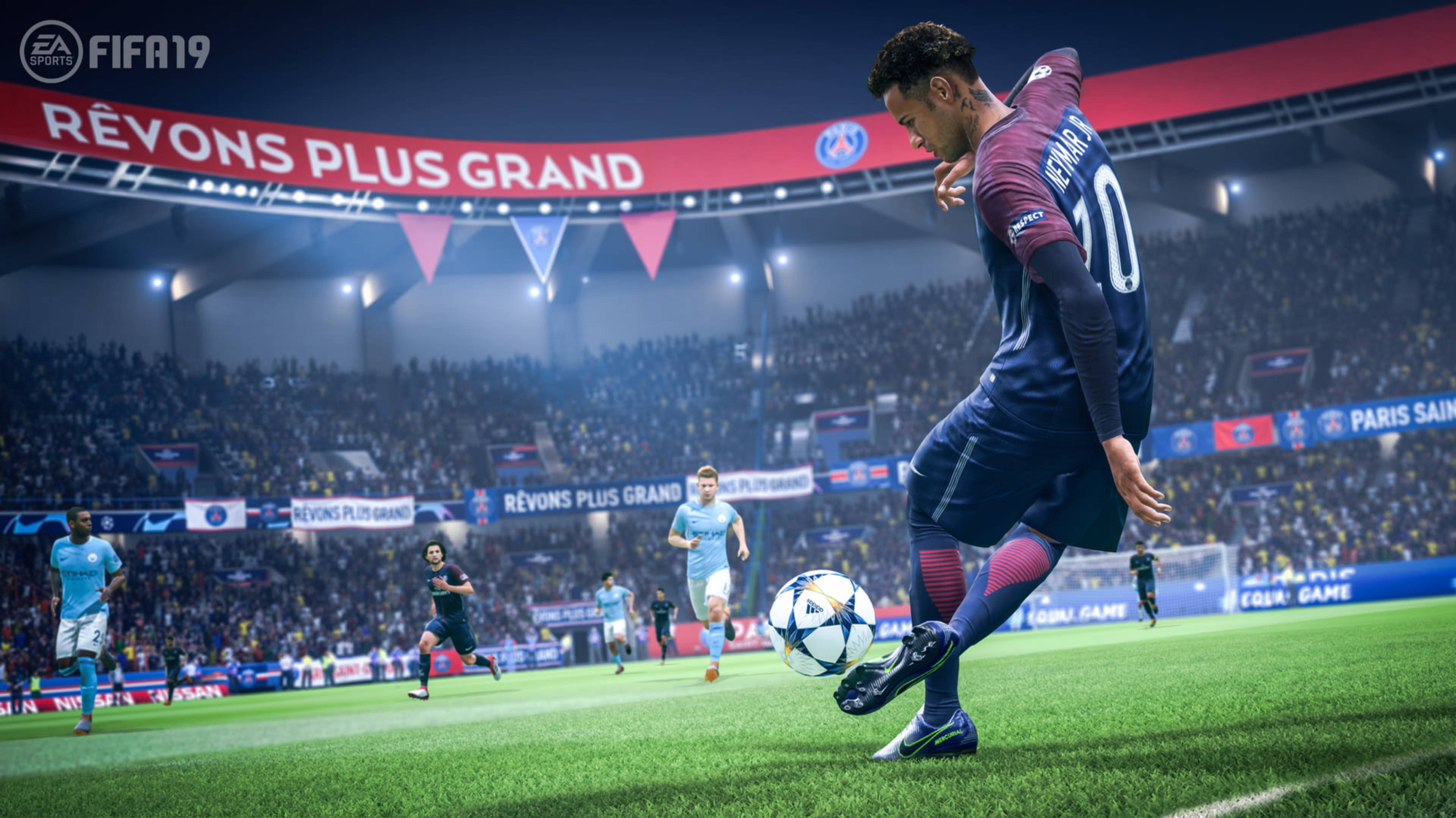 Футболіст Неймар у FIFA 19 4K Шпалери