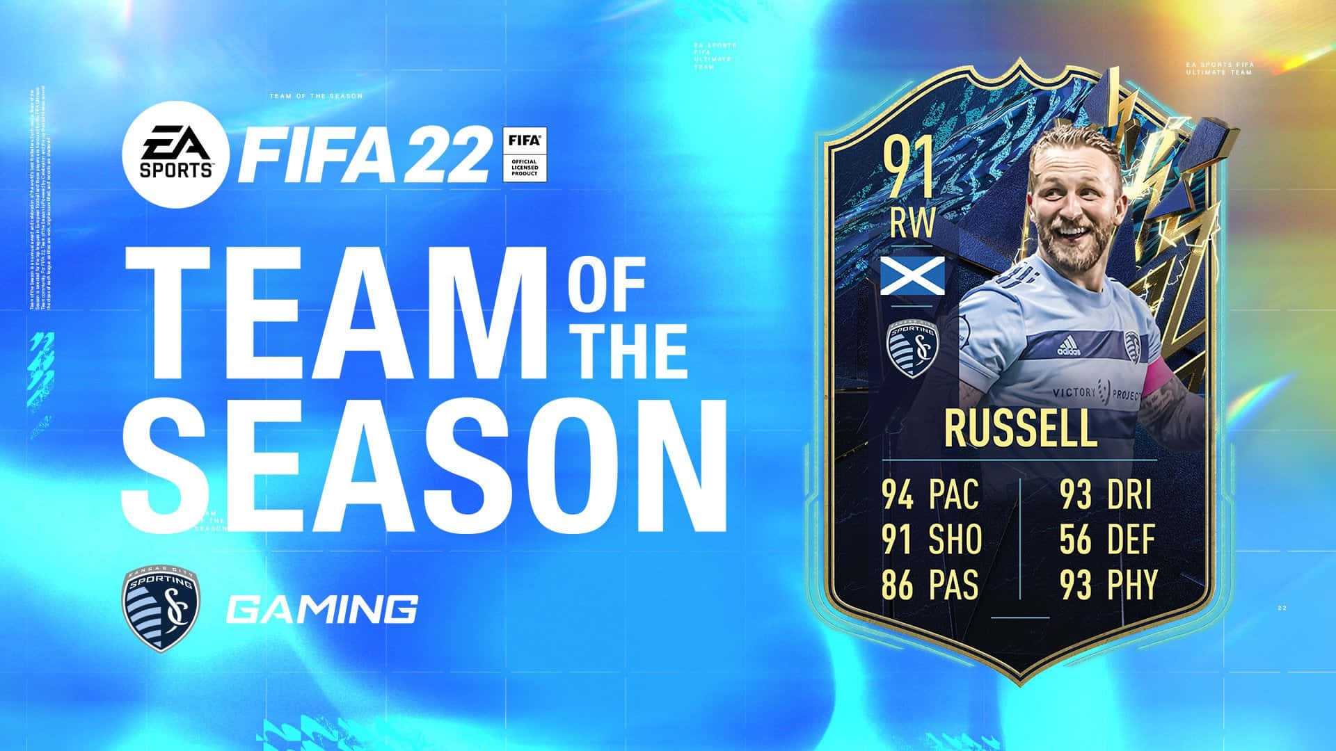 Джонні Рассел в FIFA 22 MLS Ultimate Team of the Season Шпалери