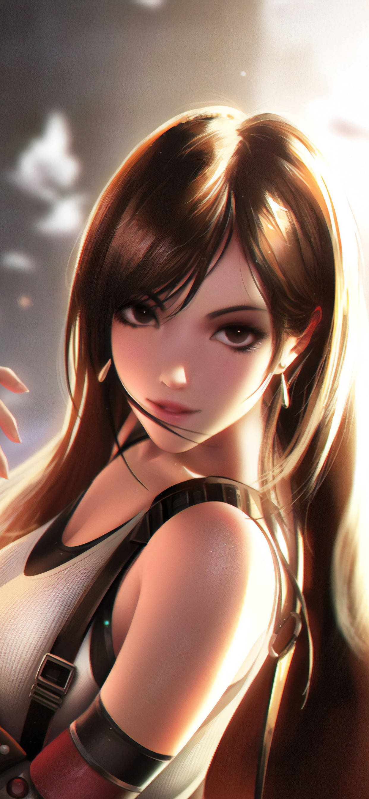 Final Fantasy iPhone Прекрасная Тифа Шпалери