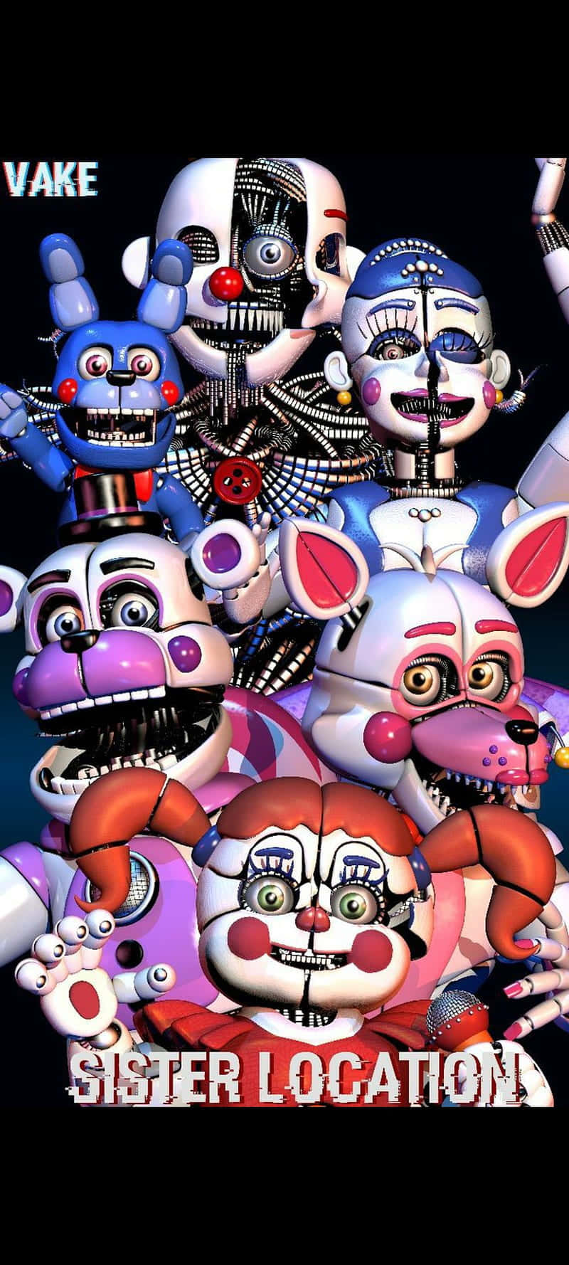 Five Nights at Freddy's: Sister Location Smiling Widely Шпалери
