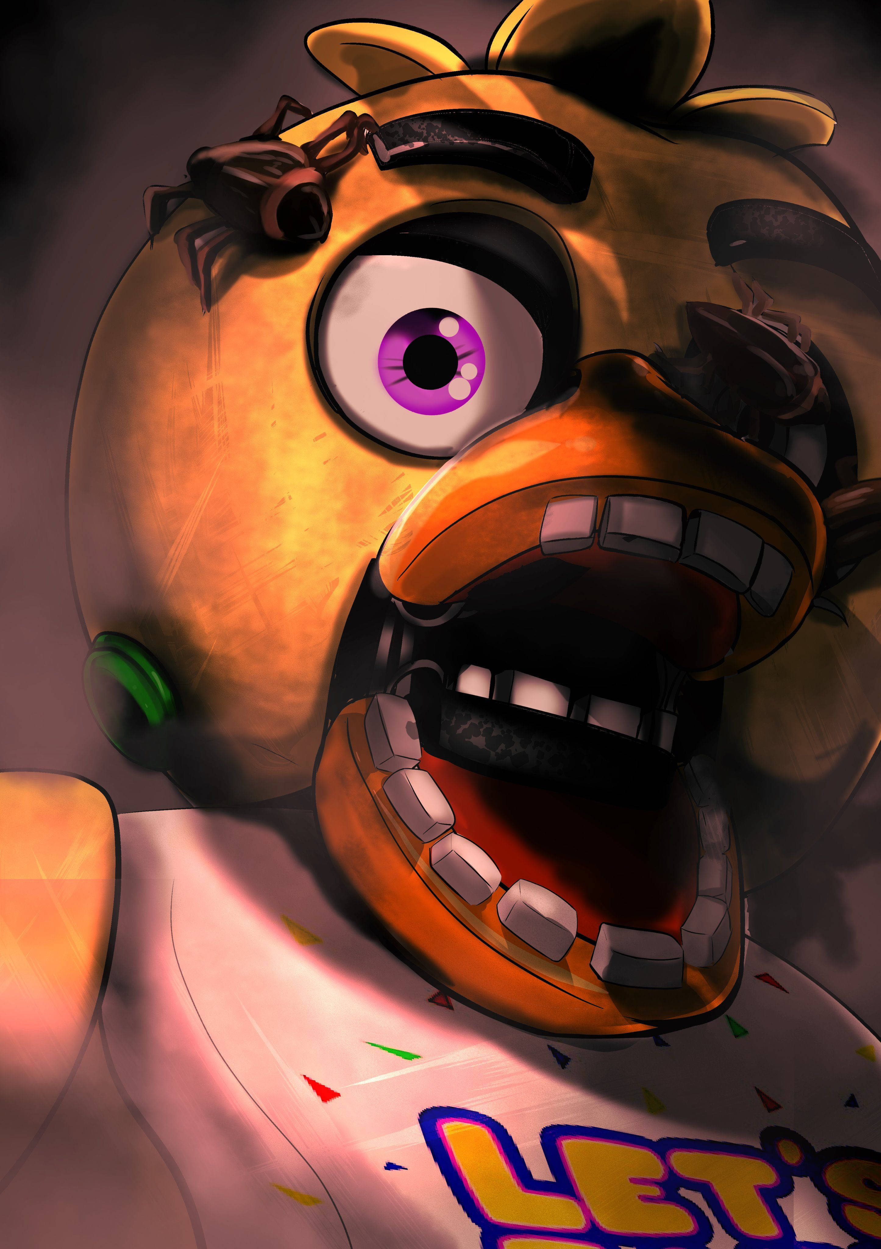 FNAF Чика цифровое искусство Шпалери
