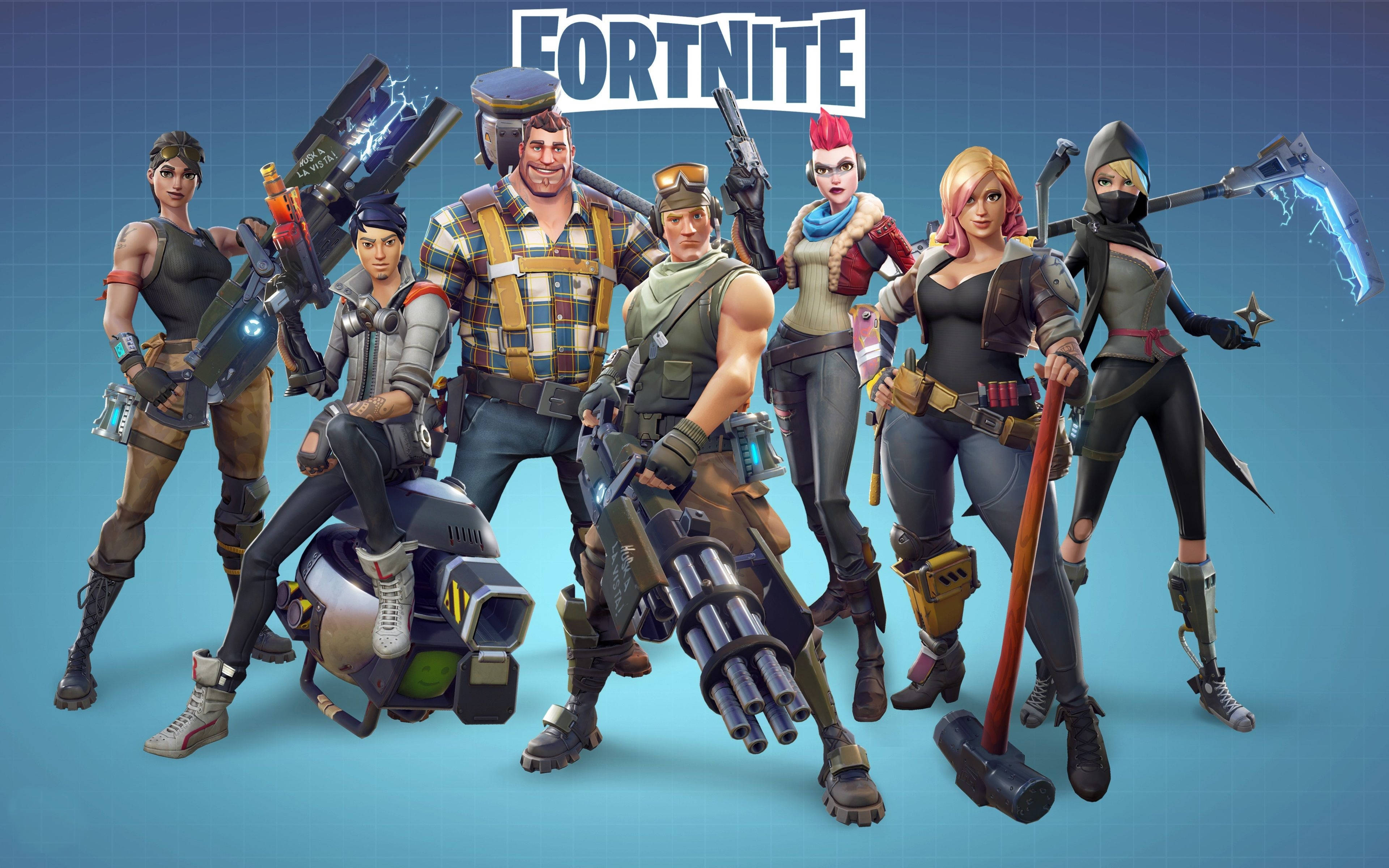 Цікавий постер у скіні Fortnite Шпалери