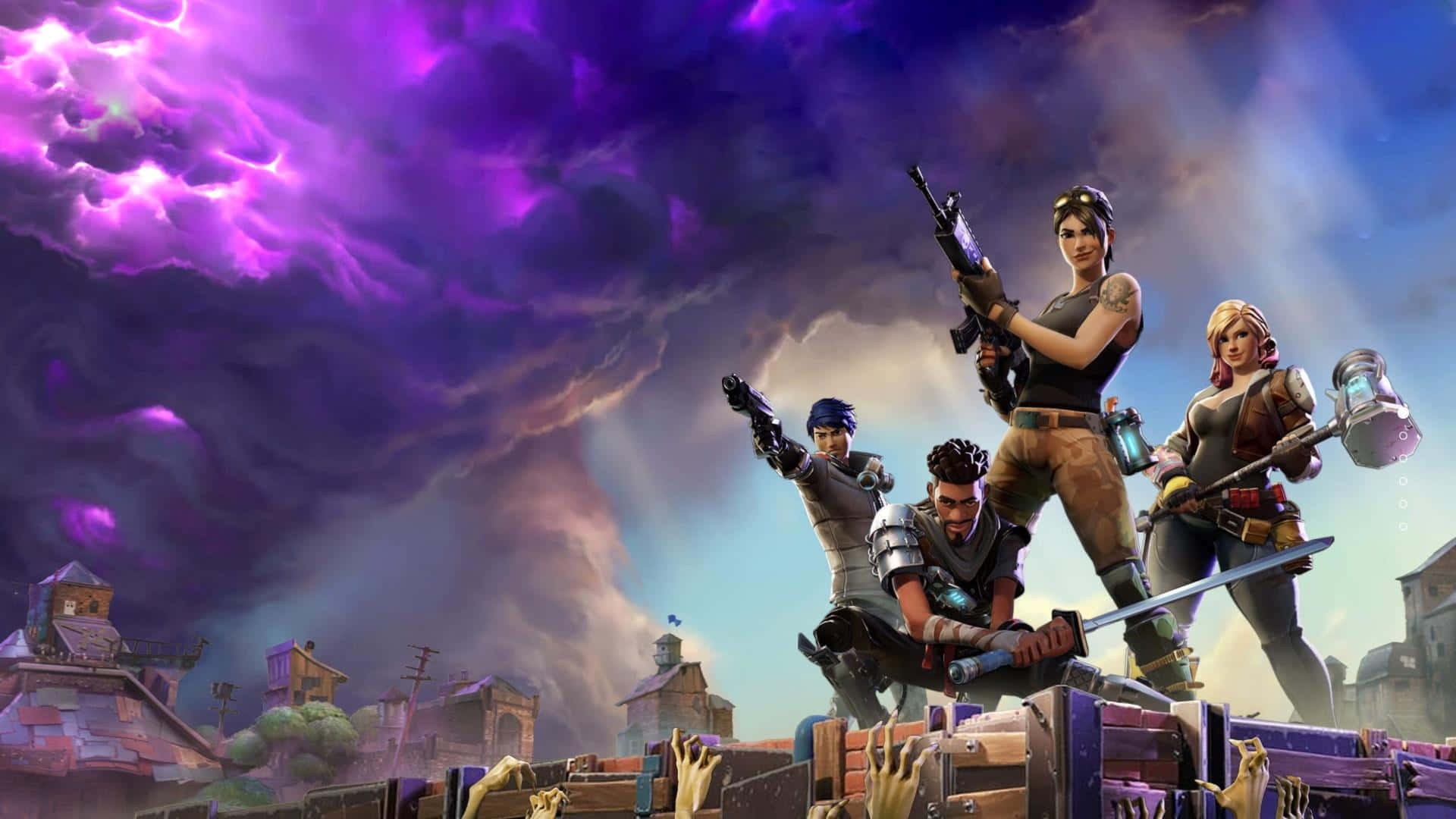 Приєднуйтесь до мільйонів гравців Fortnite та боріться за Королівську Перемогу. Шпалери