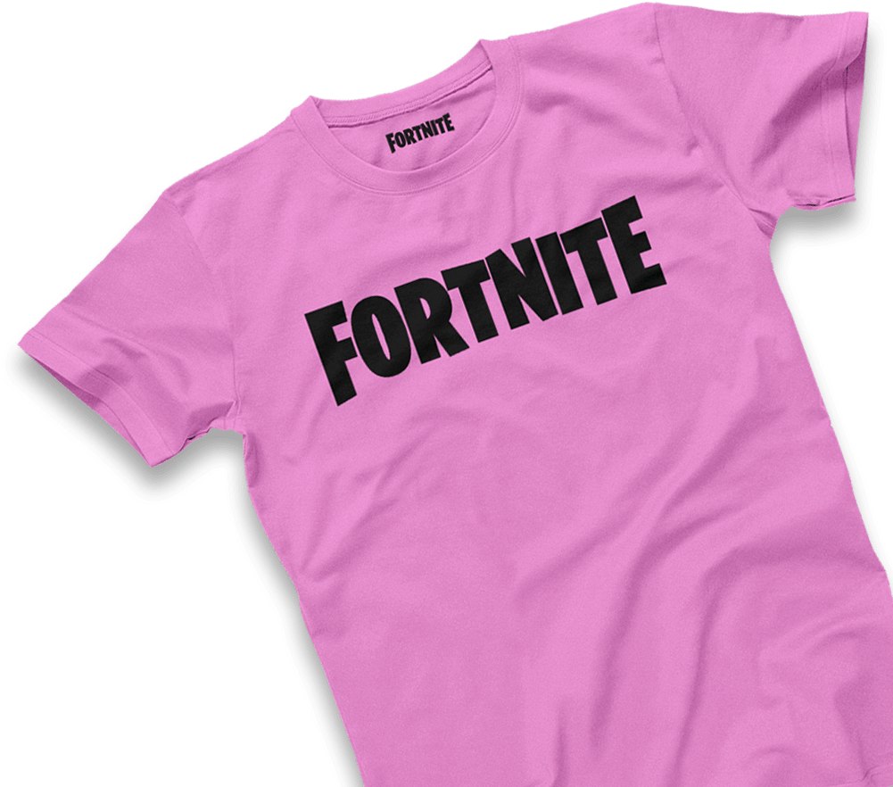 Футболка з рожевим логотипом Fortnite Шпалери