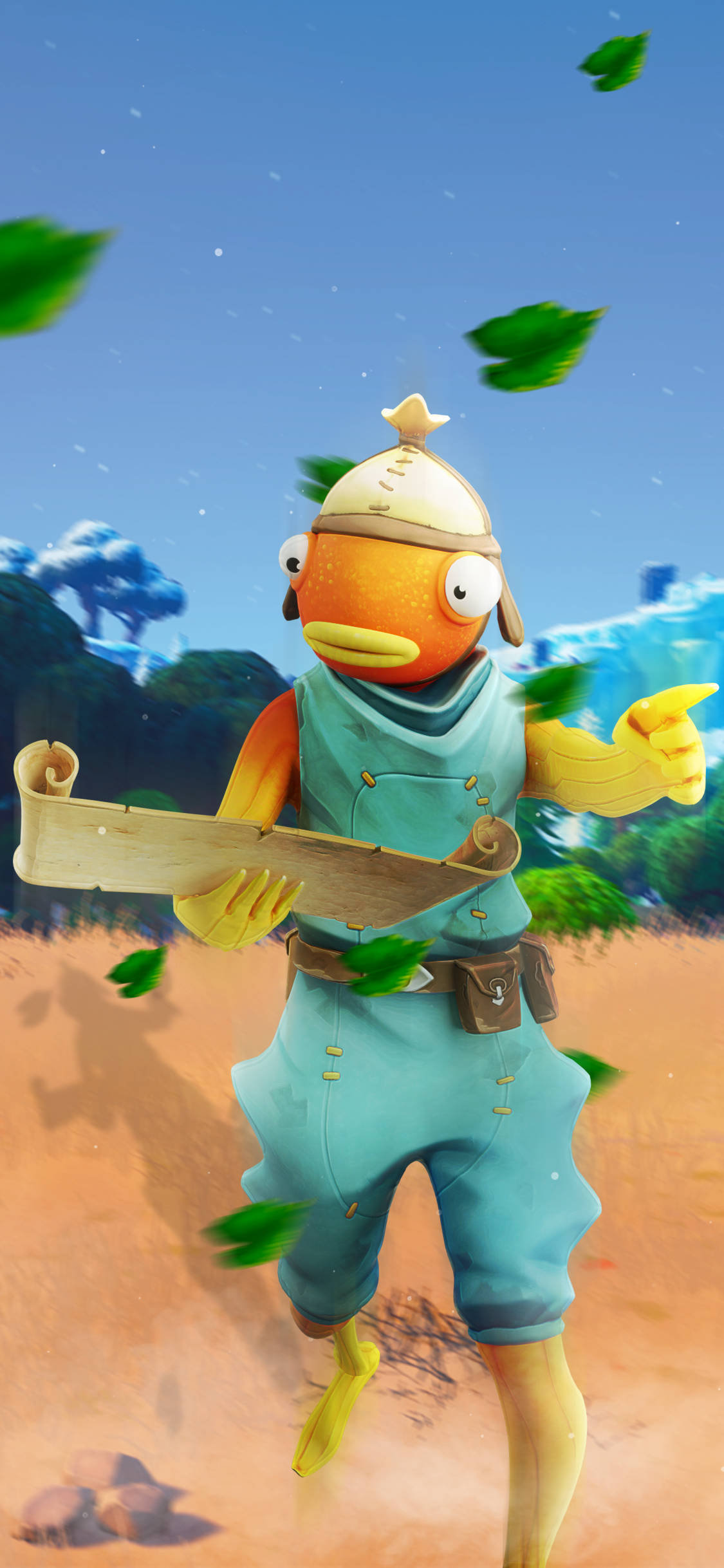 Приключение в Fortnite с Фишстиком — погрузитесь в азарт королевской битвы Шпалери