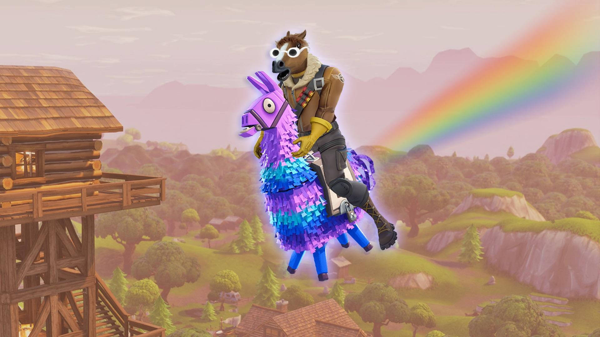 Поїздка на поні-мемі Fortnite Шпалери