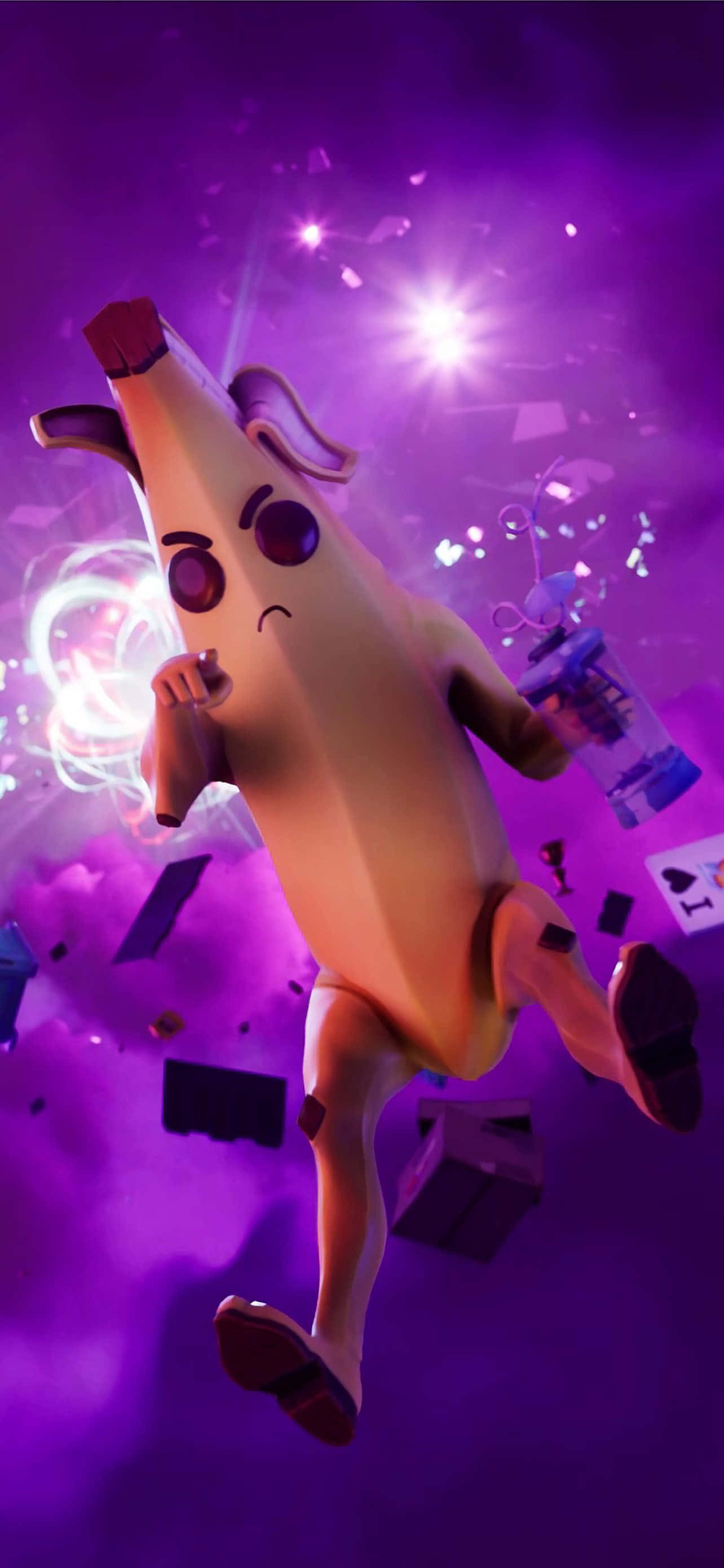 Банан Fortnite для iPhone Шпалери