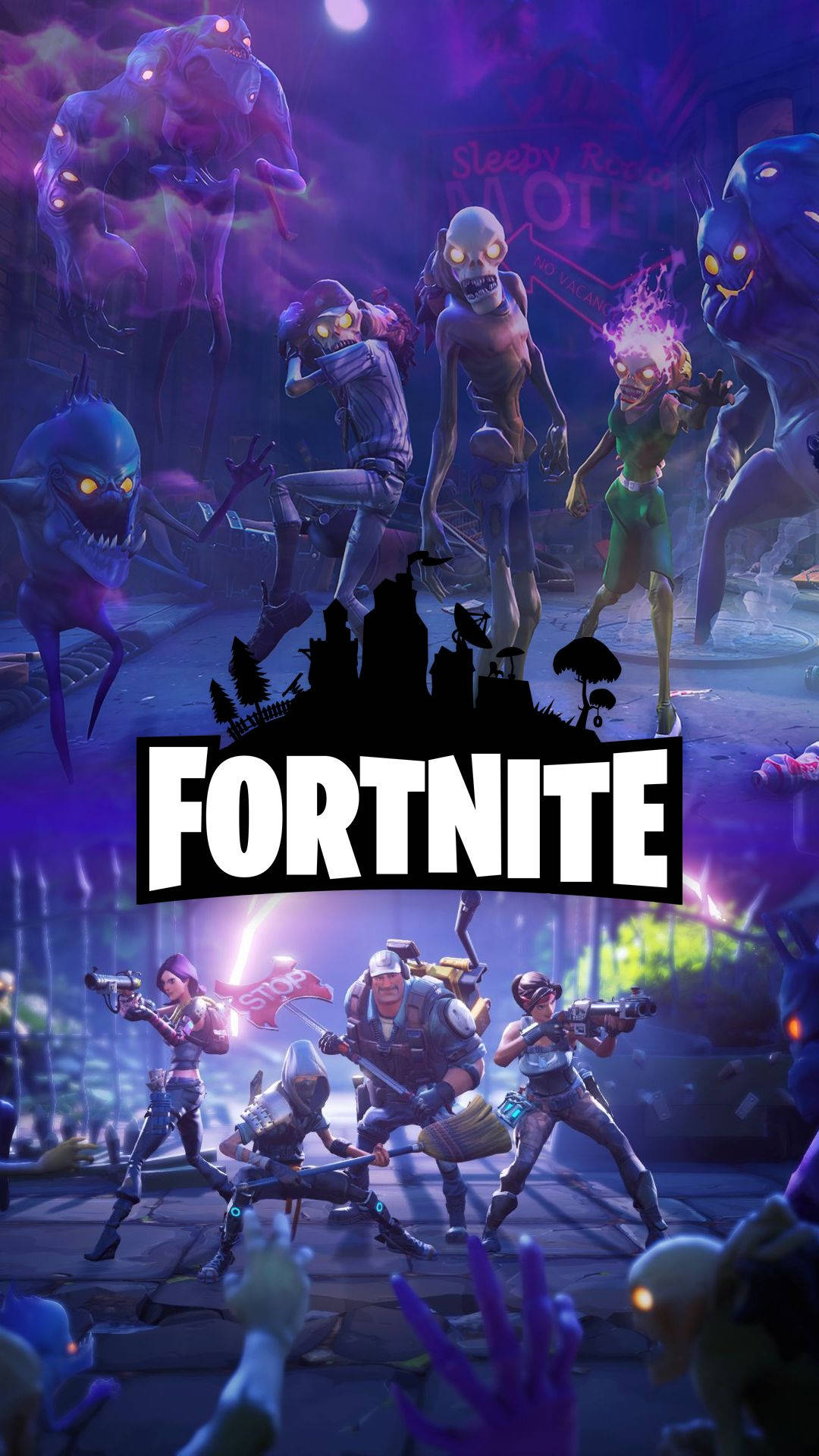 Не підходь надто близько до орди зомбі у Fortnite Шпалери