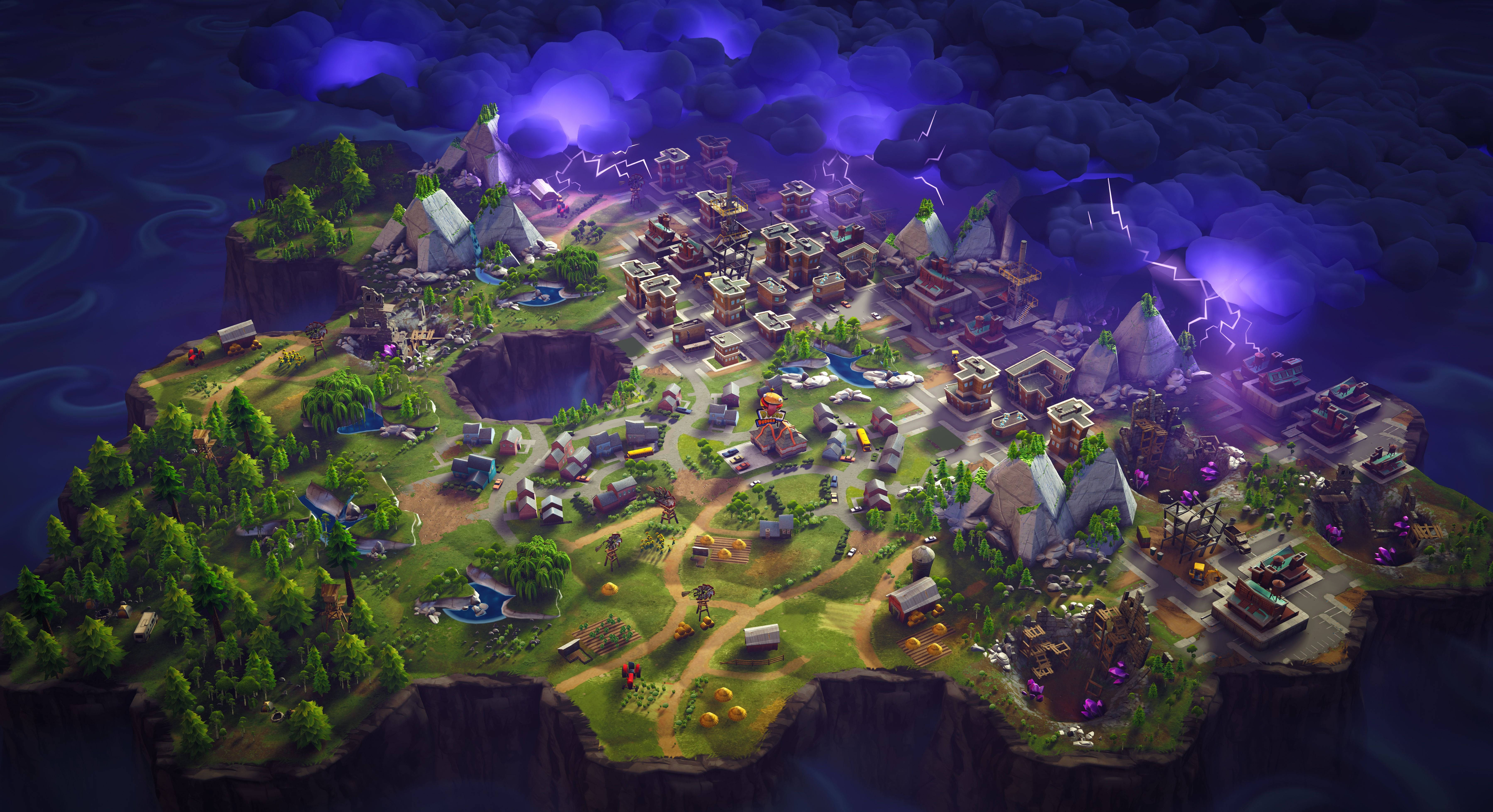 Мапа гри Fortnite Шпалери