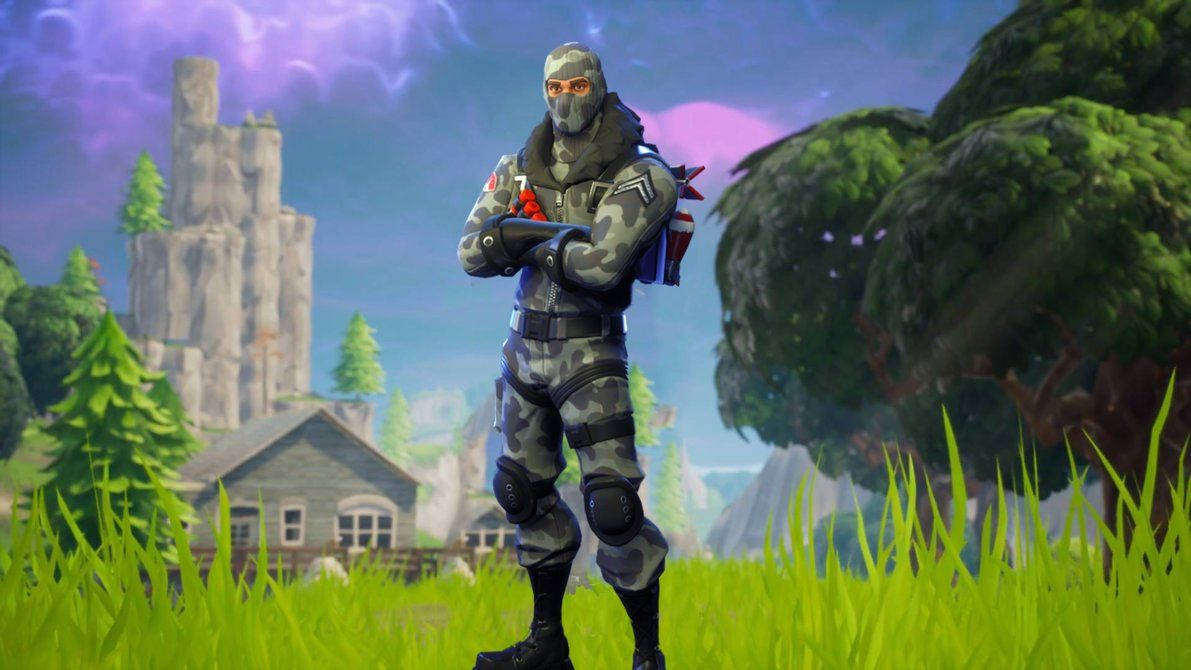 «Частування або погроза з хелловінським скіном Хаос у Fortnite!» Шпалери