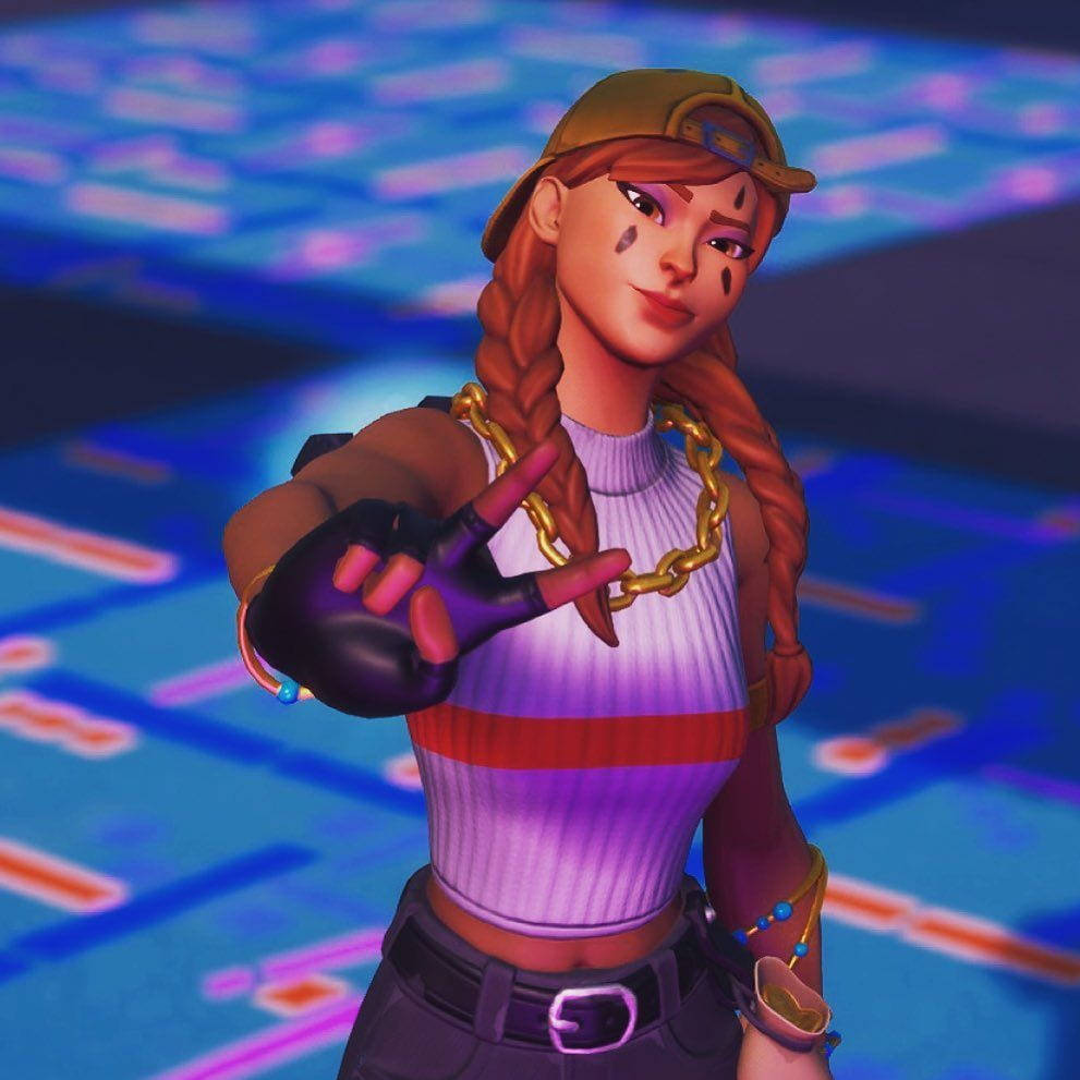 Fortnite PFP Крута Аура Знак Миру Шпалери