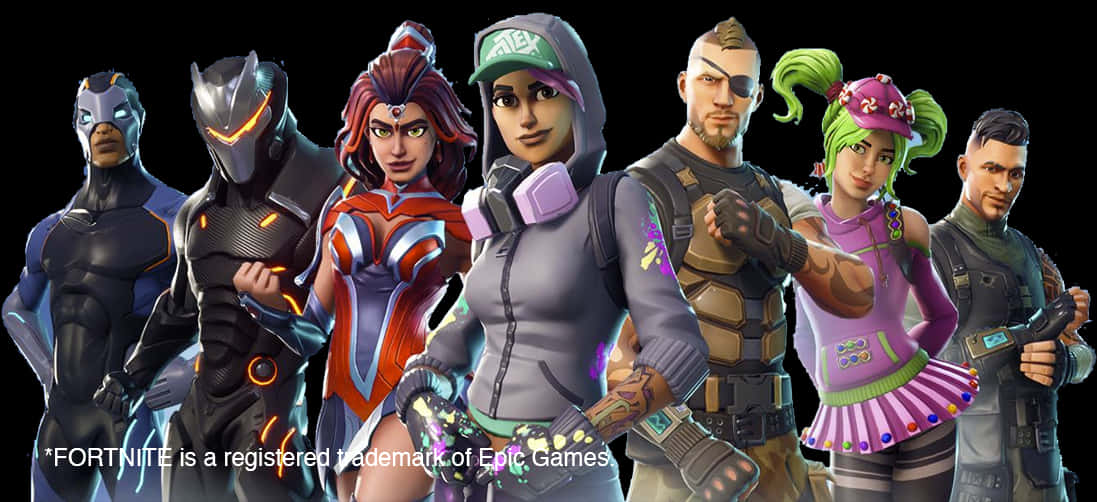 Лінійка персонажів Fortnite Шпалери