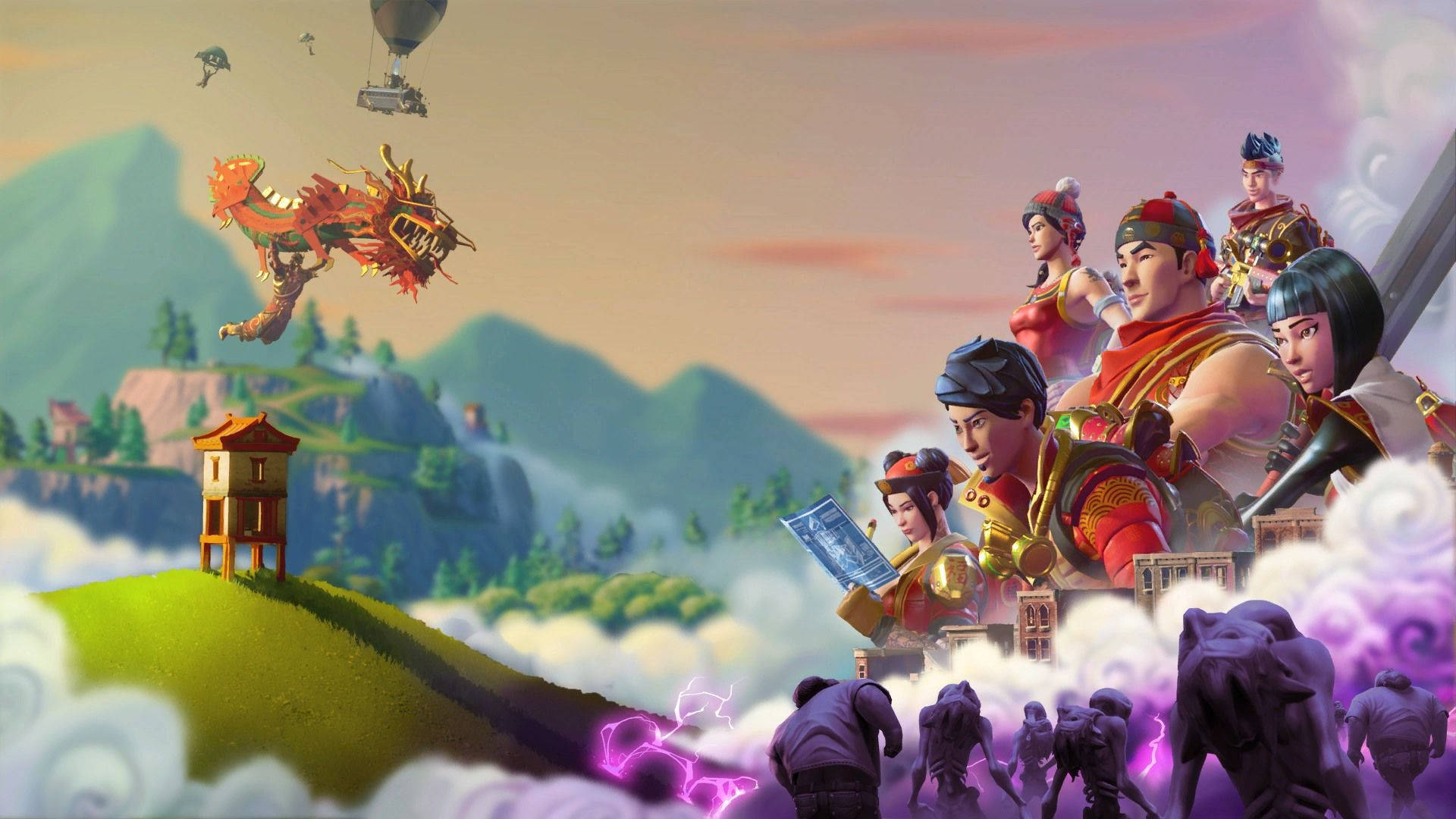 Святкуйте Китайський Новий рік стильно з Fortnite Шпалери