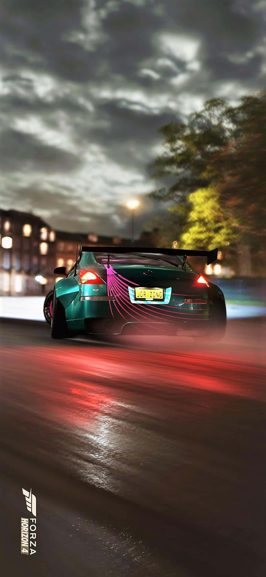 Красивый вид на яркий Фестиваль Игнишн во время гонки в новой игре Forza Horizon 4. Шпалери