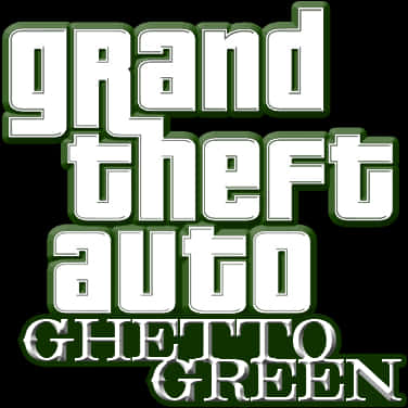 G T A Ghetto Green Логотип Шпалери