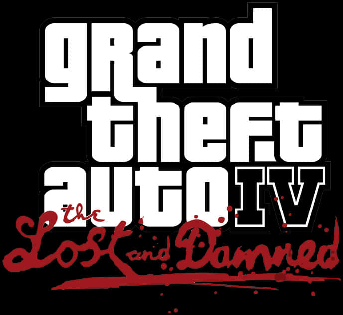 G T A I V The Lost and Damned логотип Шпалери