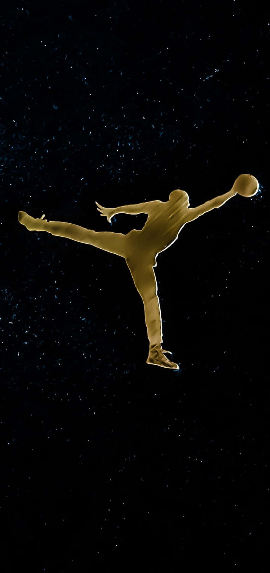 Золотой логотип Galaxy Jordan Шпалери