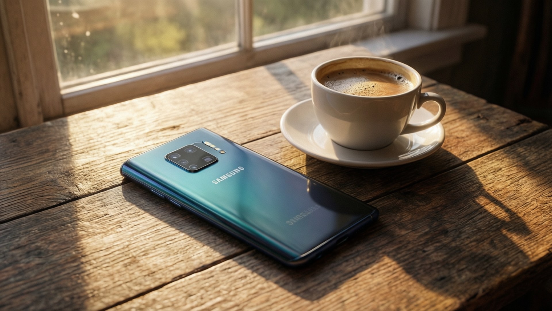 Galaxy S10 Ранкова кава Шпалери