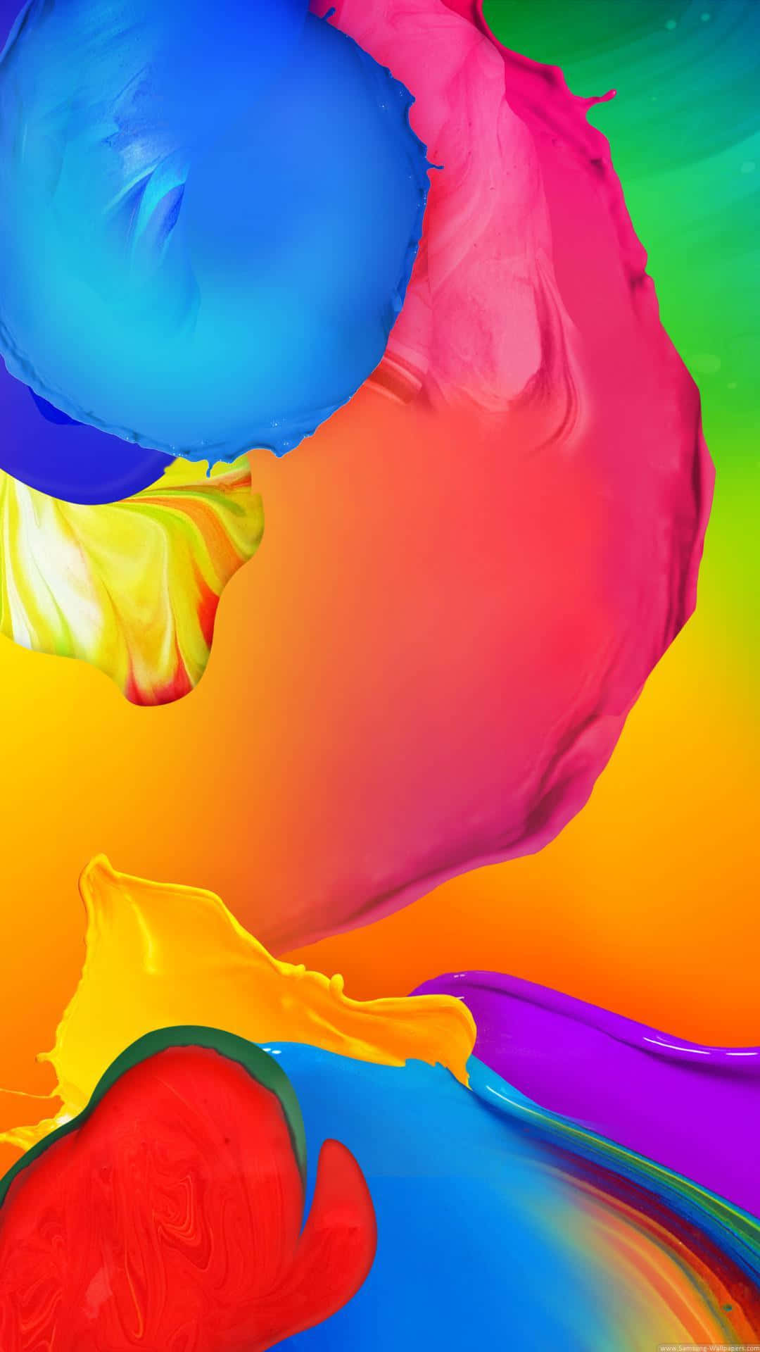 Galaxy S5 Абстрактні бризки фарби Шпалери