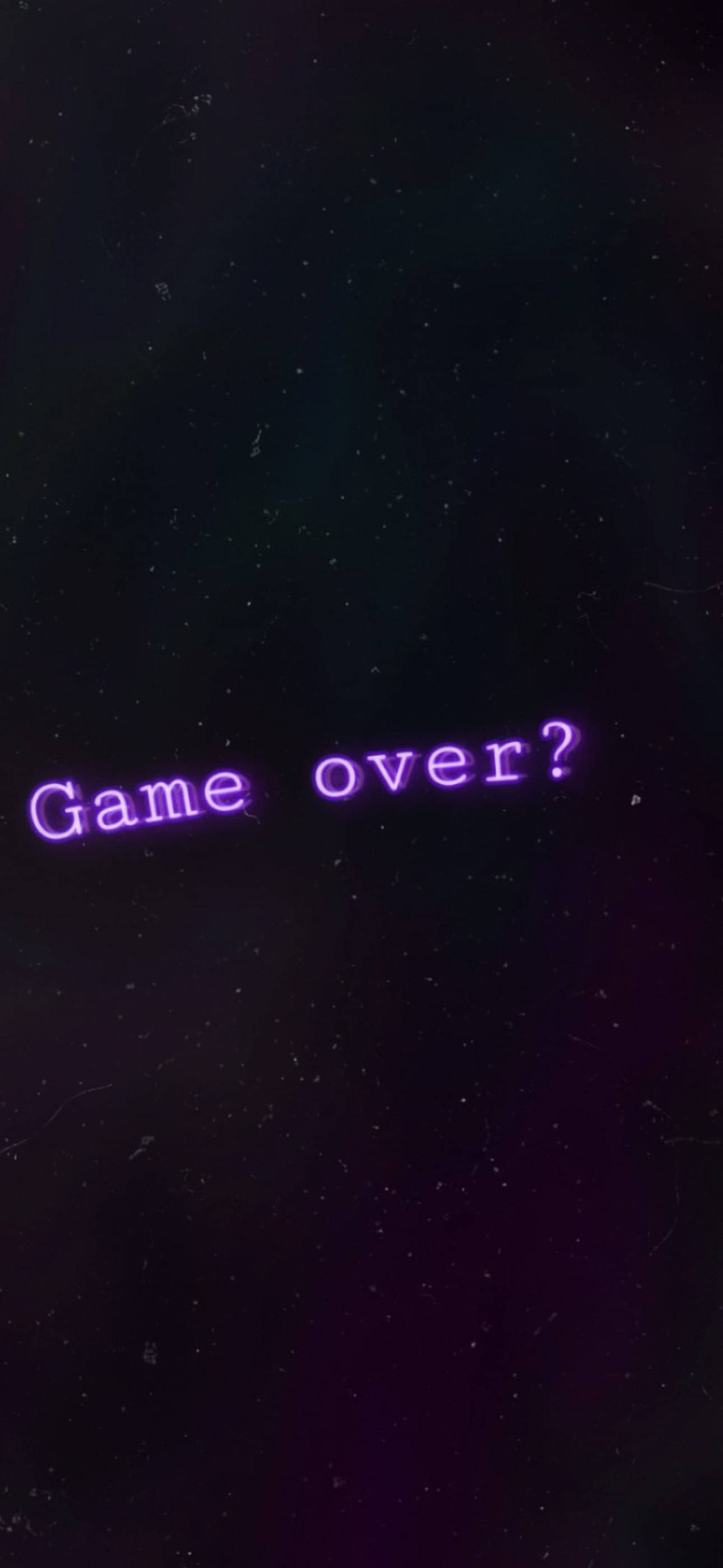 Game Over чёрно-фіолетовая эстетика Шпалери