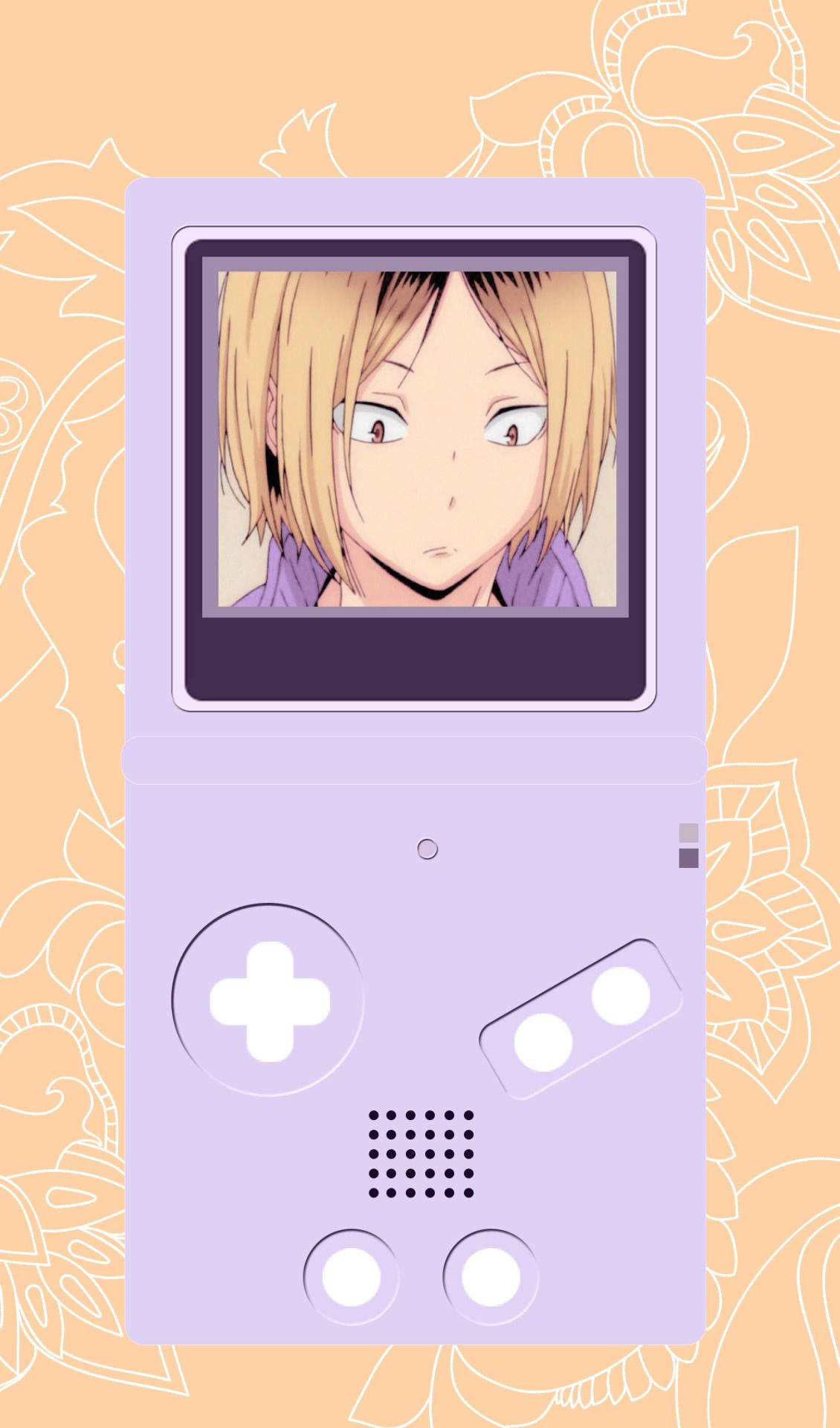 Кенма в фіолетовому Gameboy Шпалери