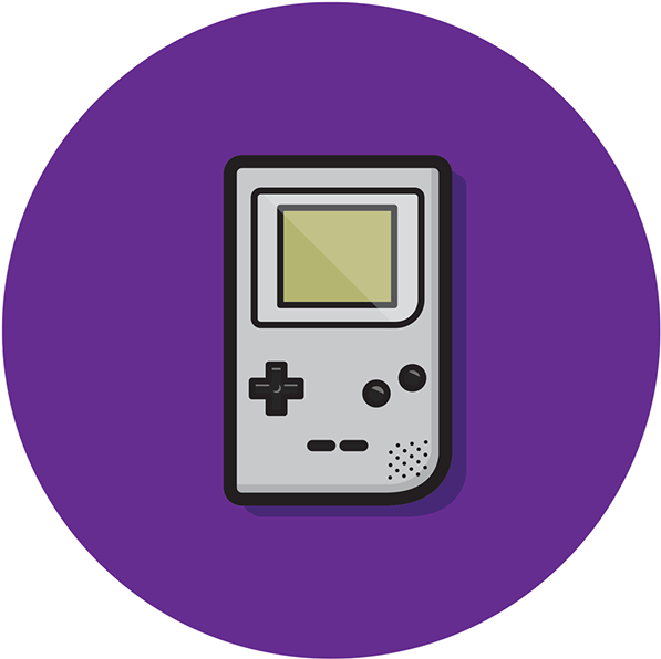 Класична векторна ілюстрація Gameboy Шпалери