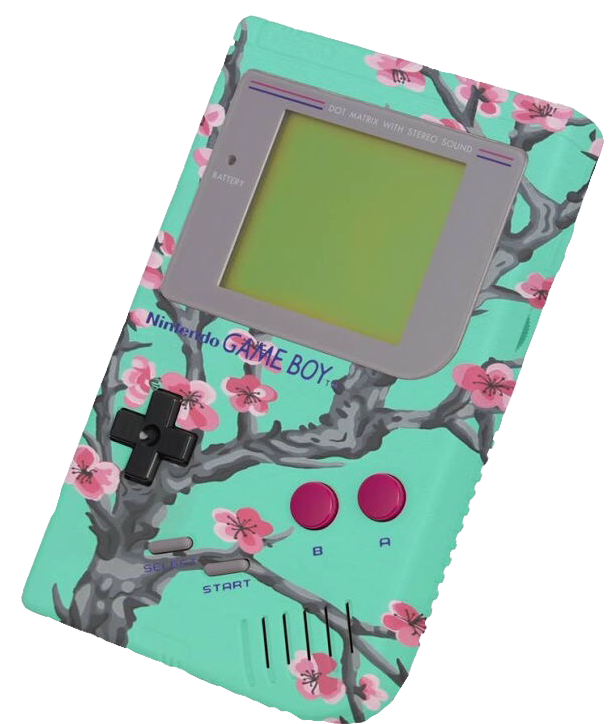 Квітковий дизайн Gameboy.PNG Шпалери