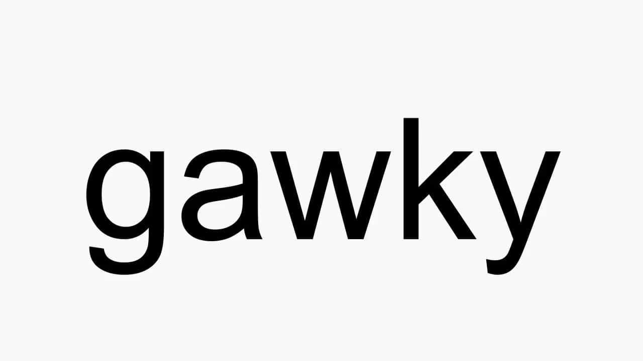 Слово Gawky чорно-білим Шпалери
