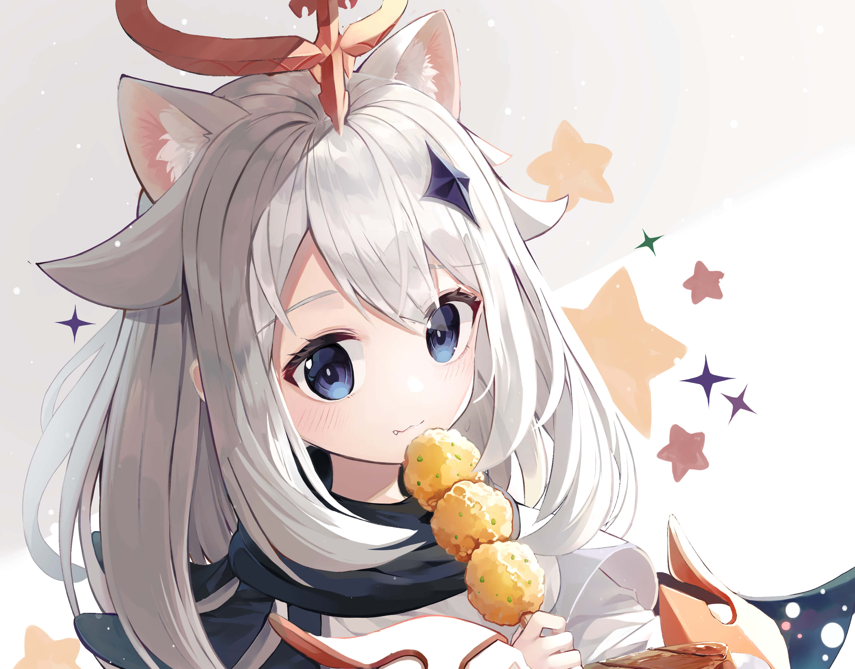 Кіт Паймон Genshin PFP Шпалери