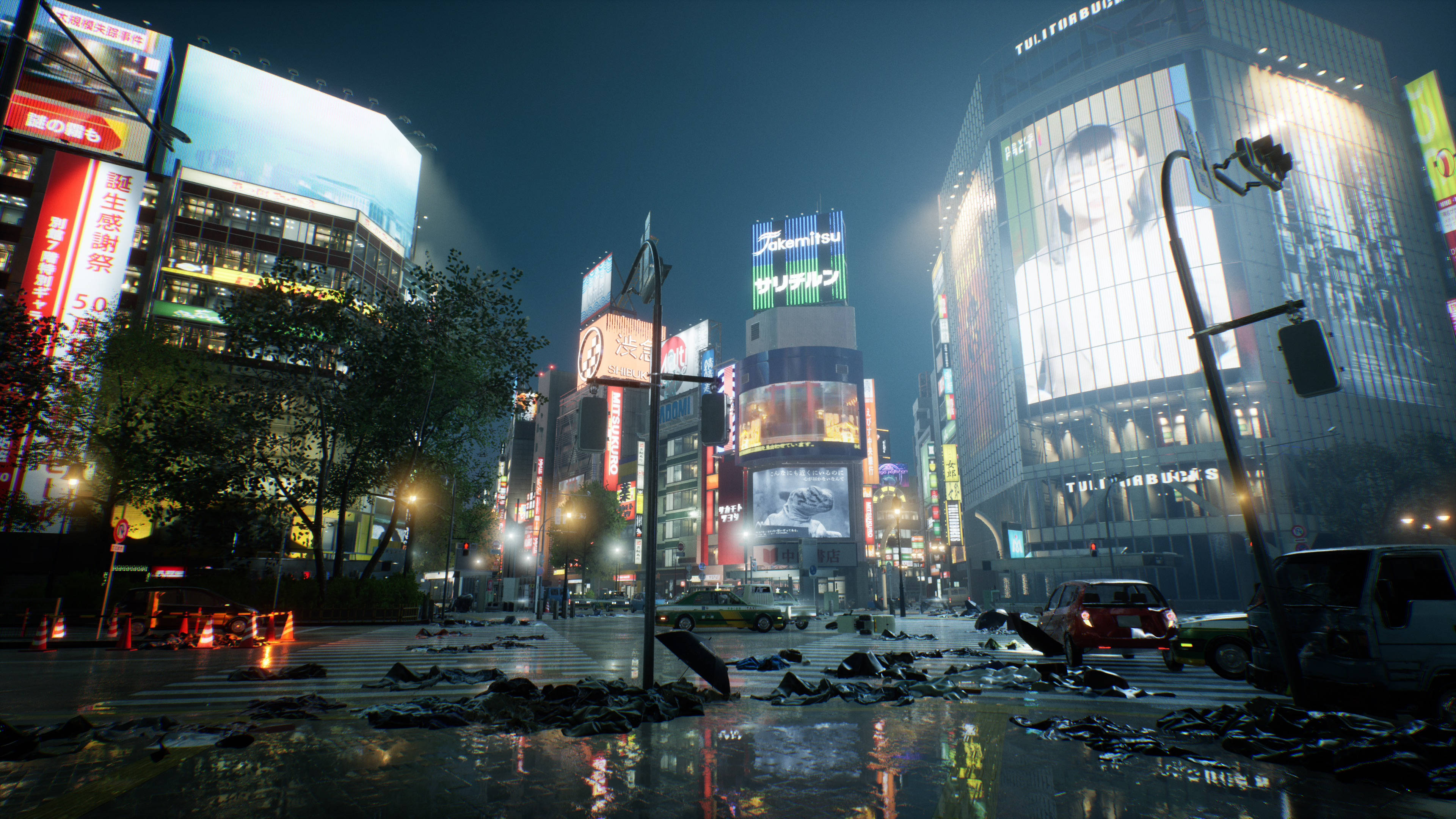 Ghostwire Tokyo Зруйноване місто Шпалери
