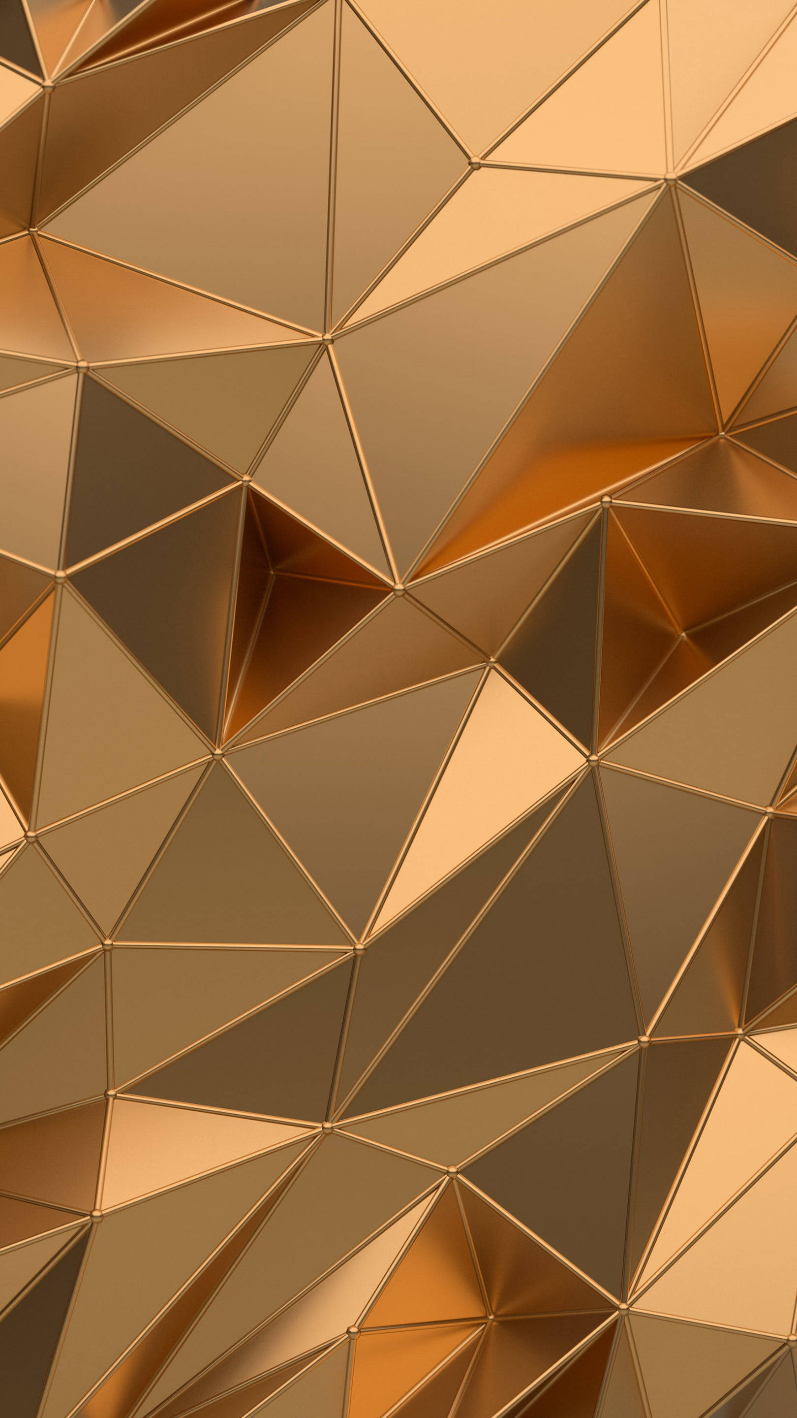Gold Polygon для iPhone 12 Pro Max Шпалери