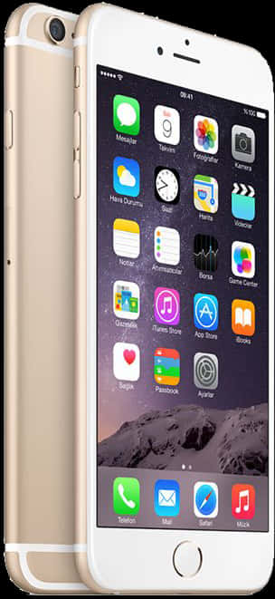 Goldi Phone6 Plus Спереди и сзади Шпалери
