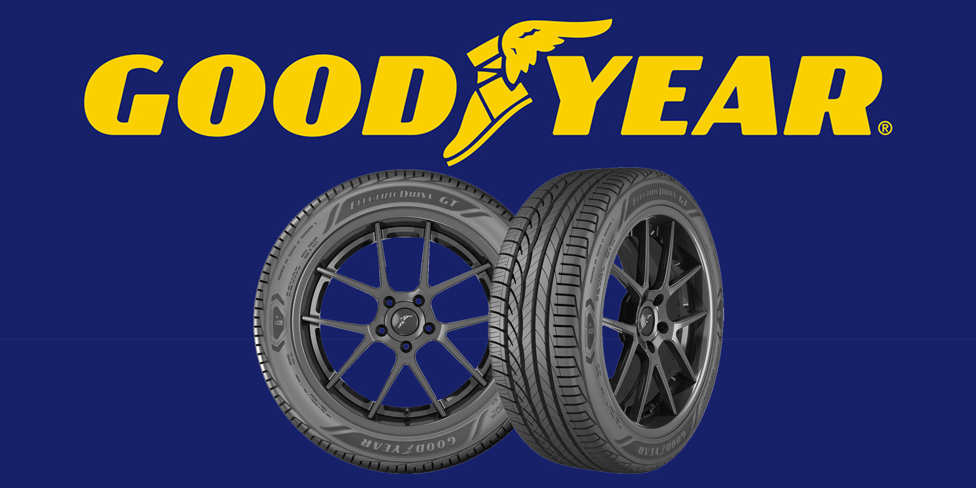 Логотип Goodyear з шинами Шпалери